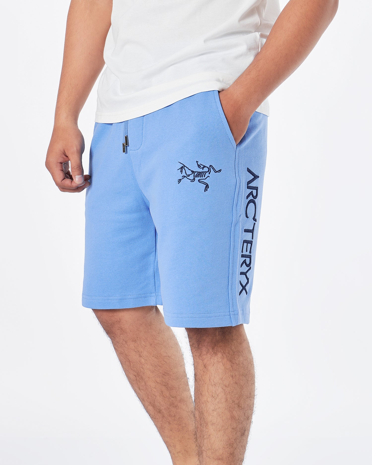 ARC Logo Embroidered Men Blue Shorts 24.90