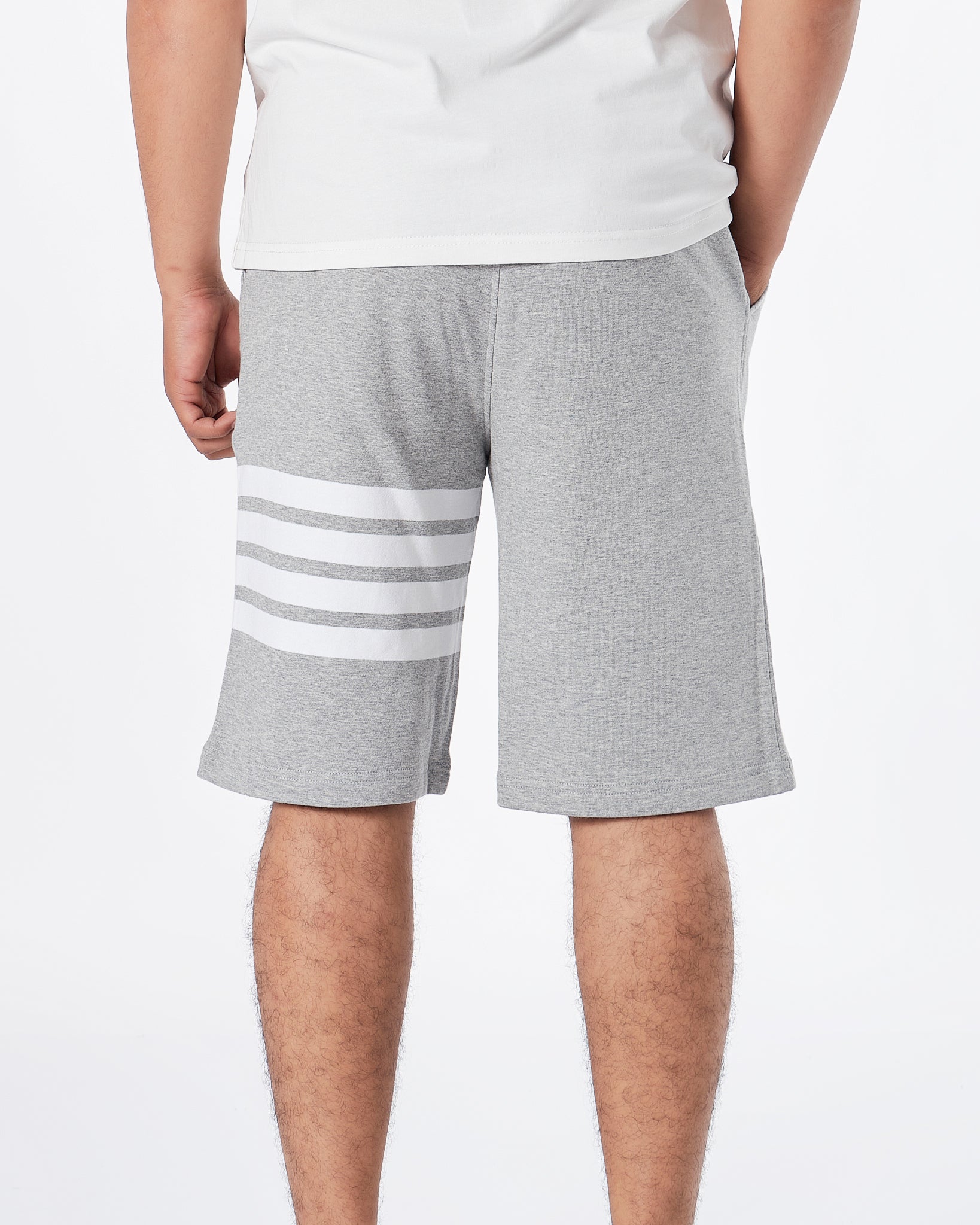 TB 4-Bar Striped Men Grey Shorts 25.90