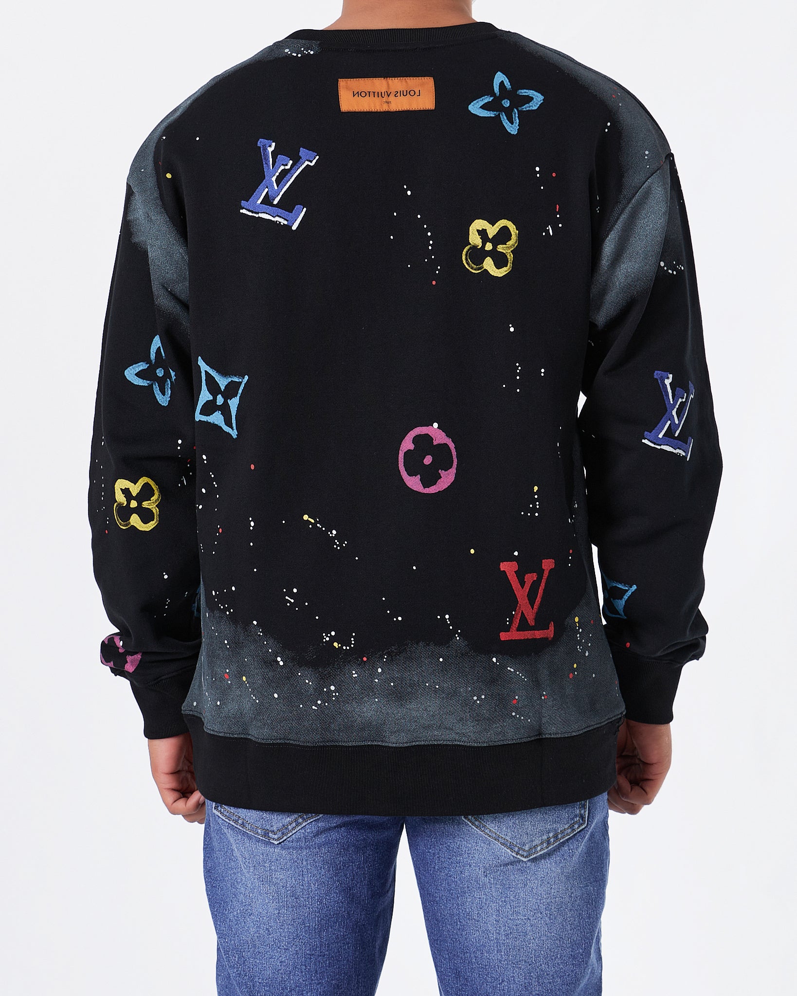 LV Color Monogram Men Black Sweater 37.90