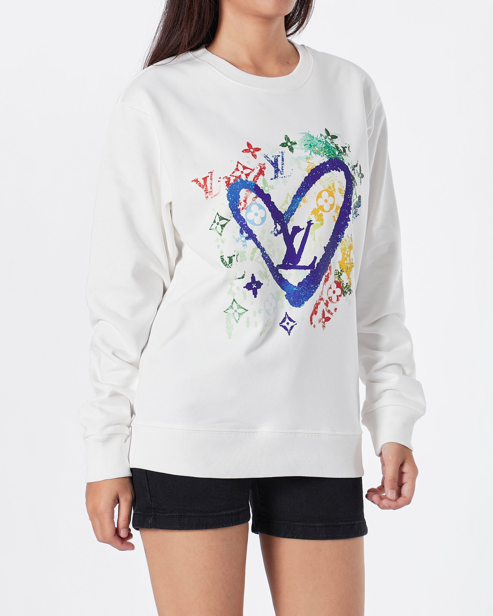 louis vuitton heart sweater