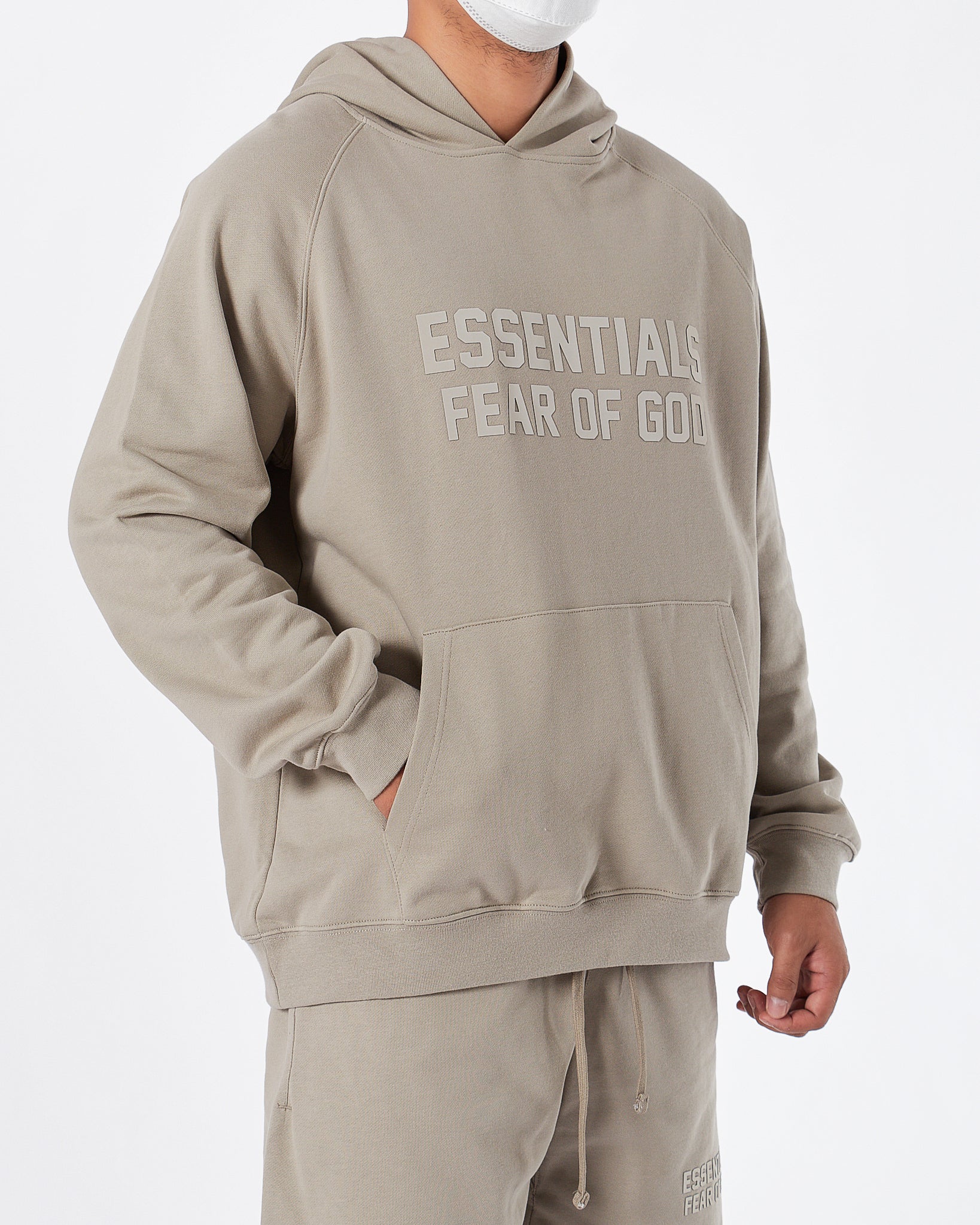 Fear of god cream on sale hoodie