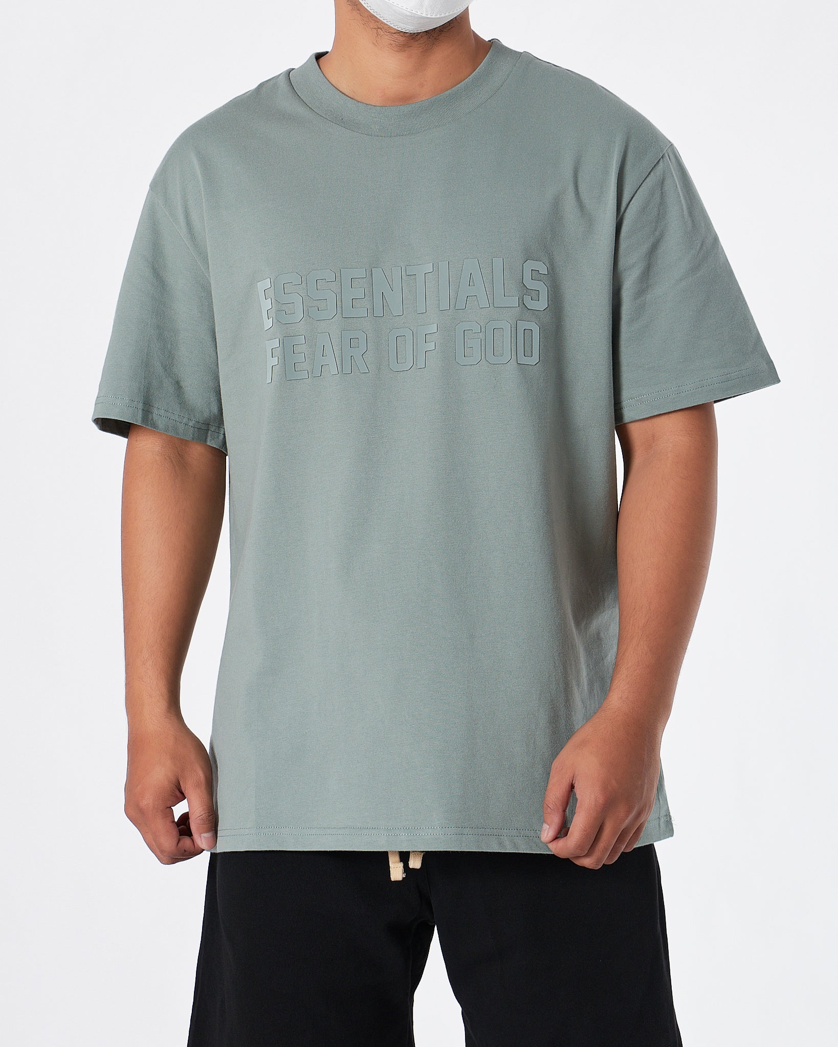 ESS Fear Of God Men Light Blue T-Shirt 16.90