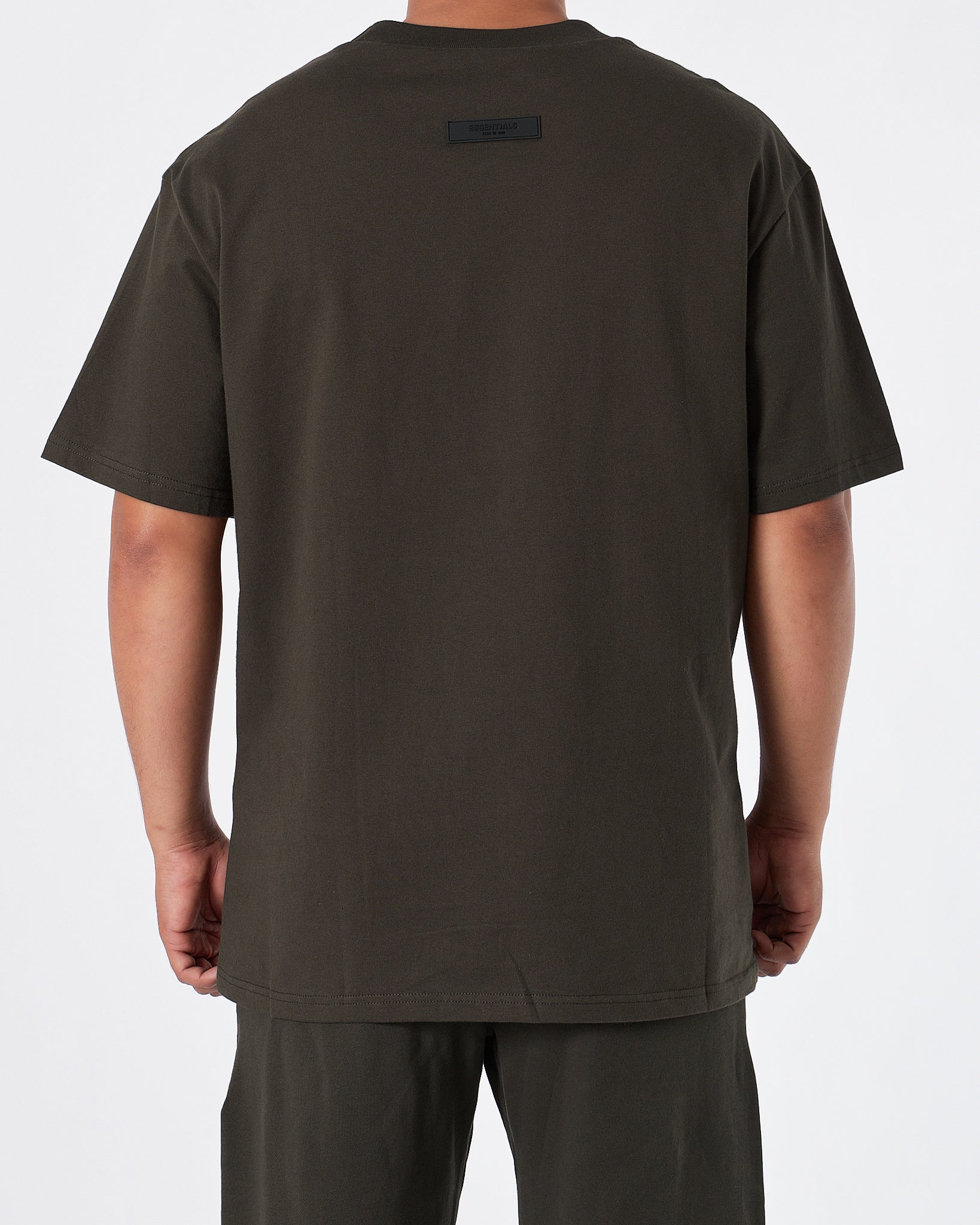 ESS Fear Of God Men Dark Green  T-Shirt 16.90