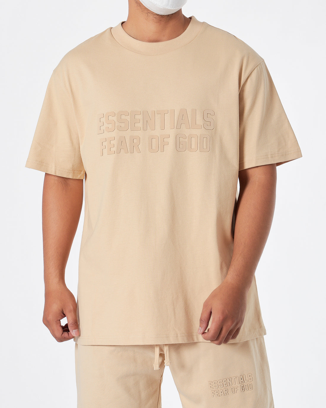 ESS Fear Of God Men Cream T-Shirt 16.90
