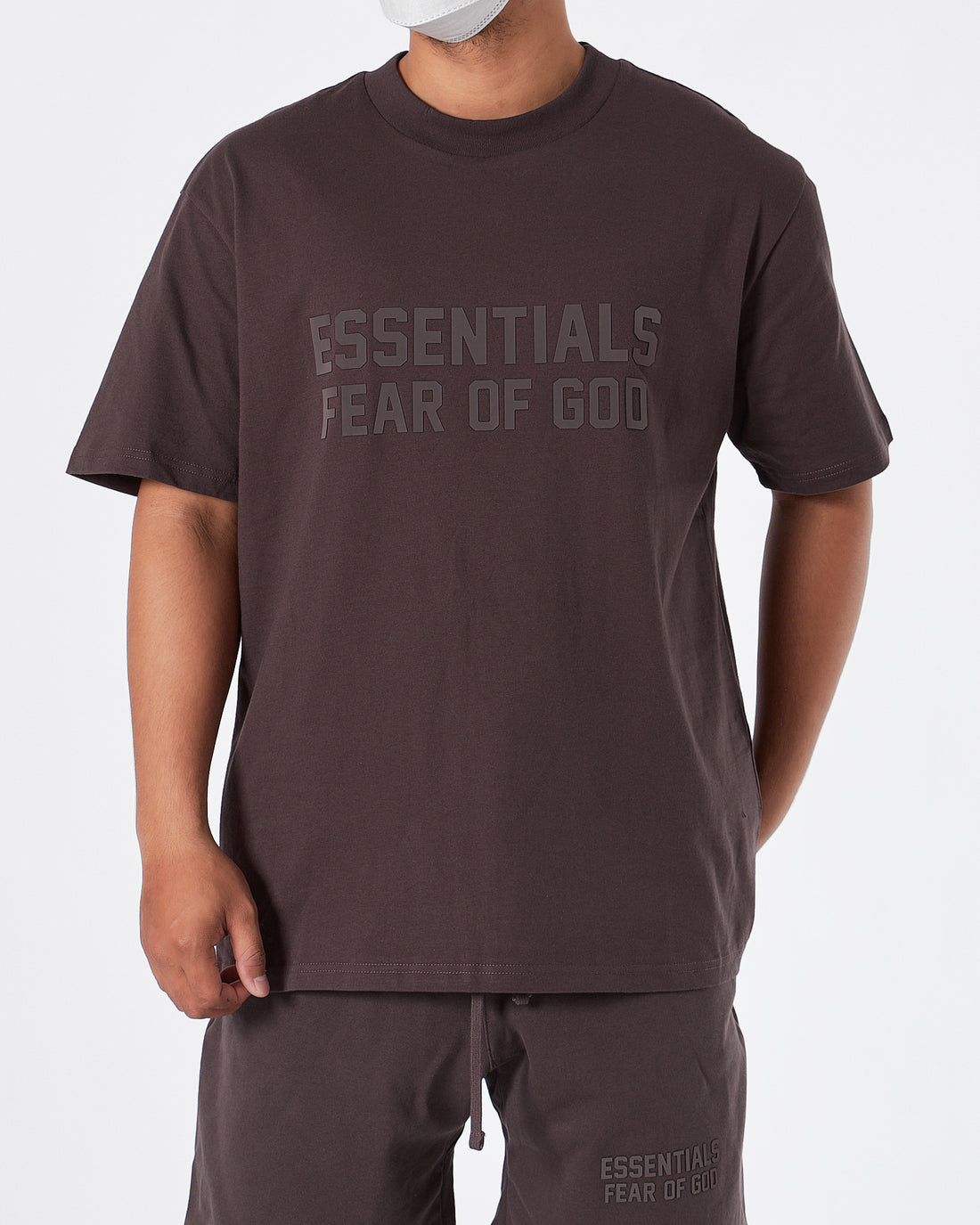 ESS Fear Of God Men Dark Purple T-Shirt 16.90