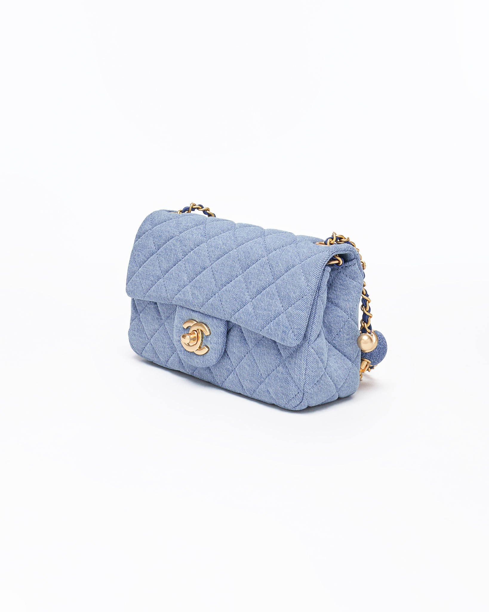 CHA Small Classic Flap Lady Blue Bag 229