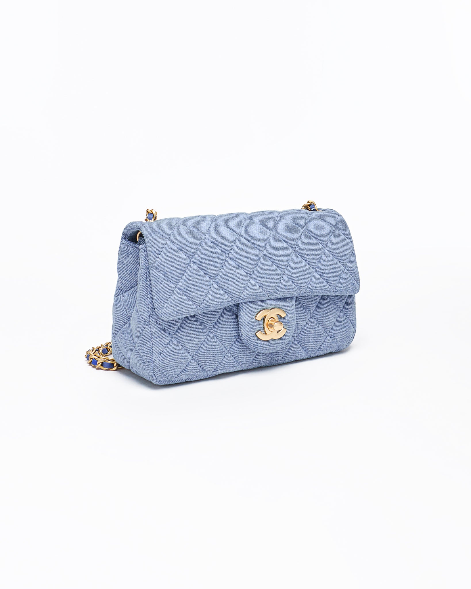 CHA Small Classic Flap Lady Blue Bag 229