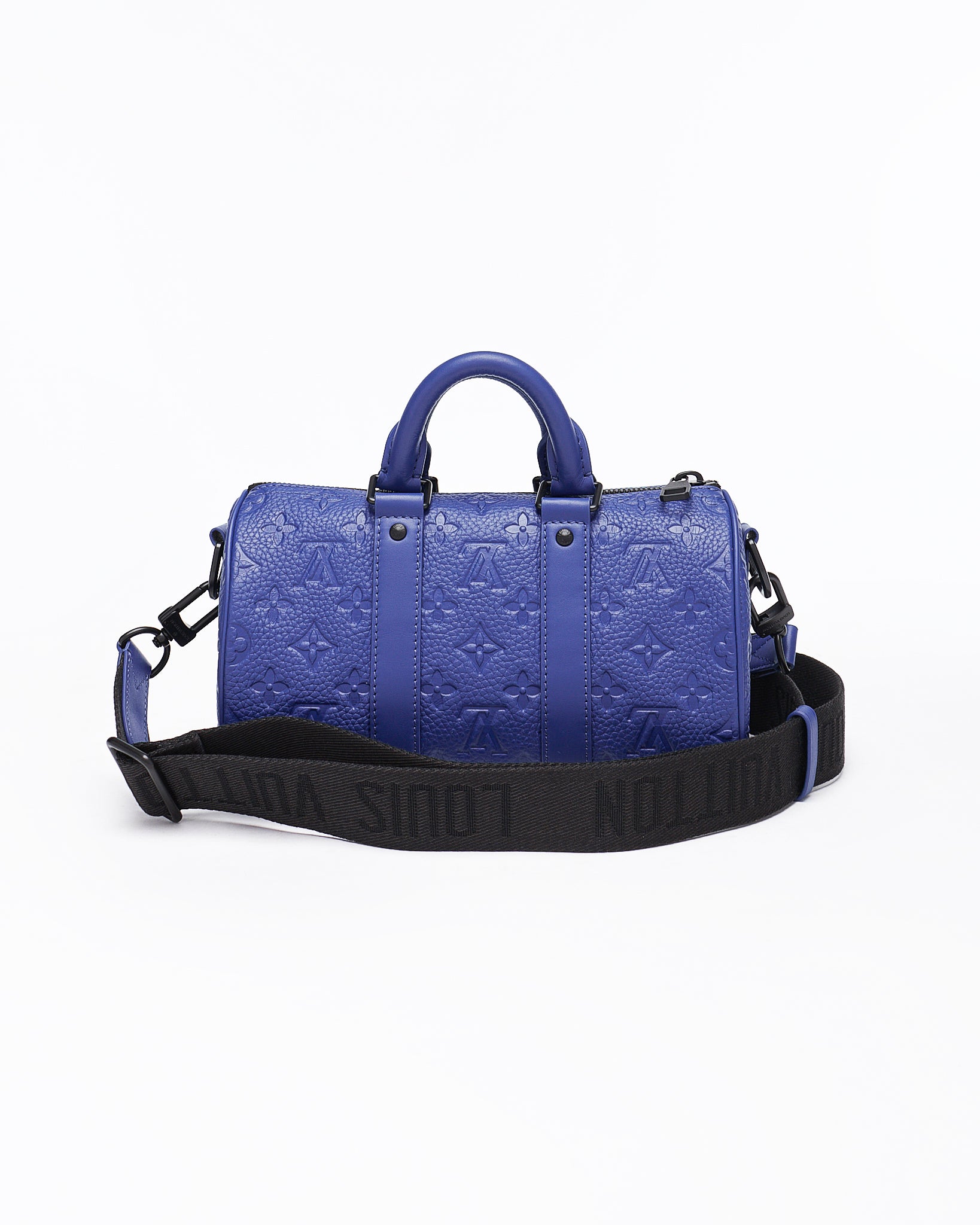 LV Monogram Cylinder Men Blue Bag 209