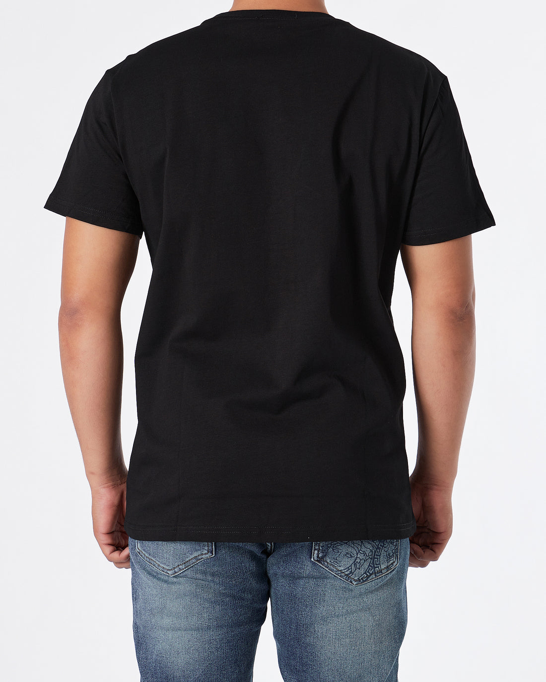 VER Rhinestone Medusa Men Black T-Shirt 22.90