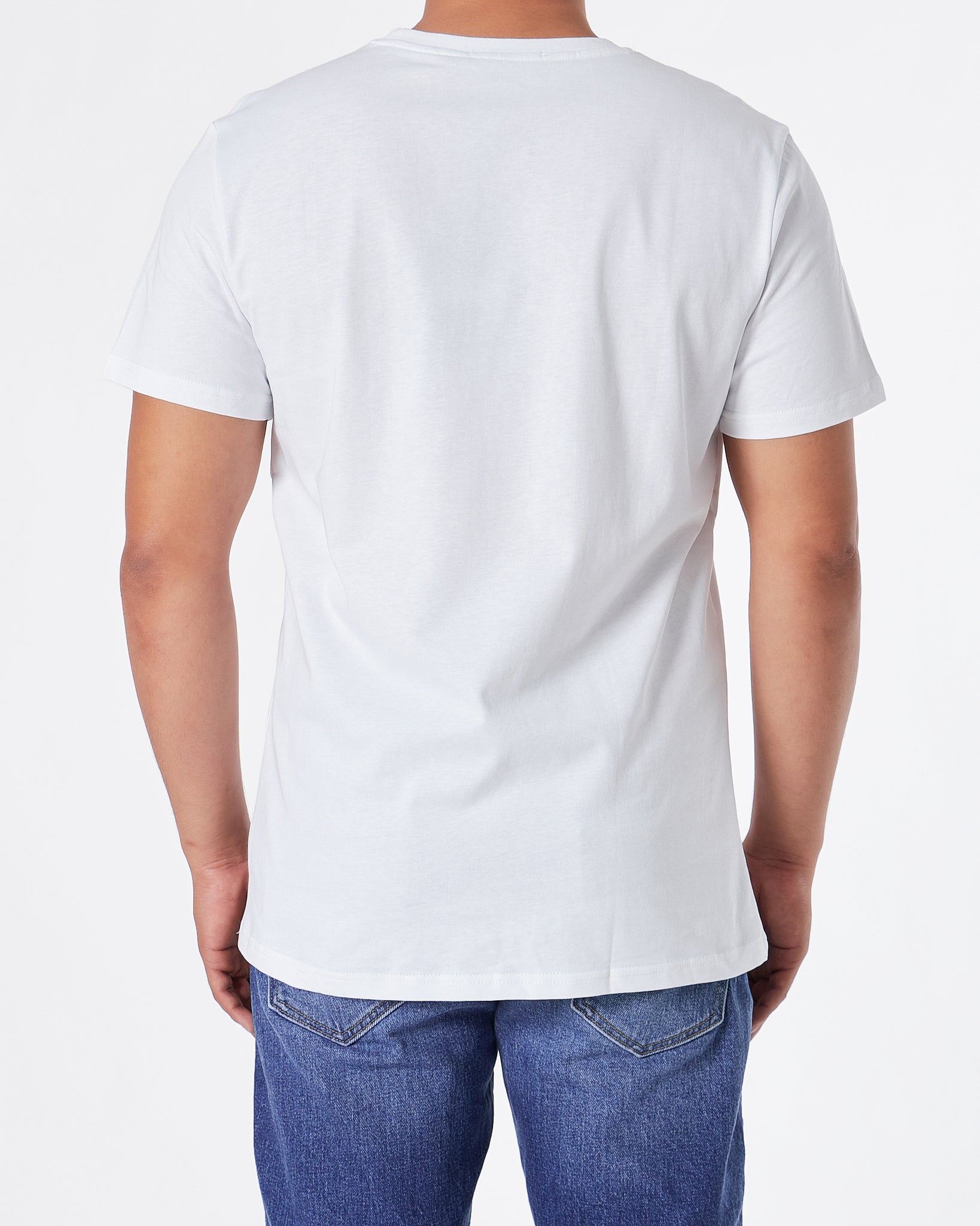 KAR Rhinestone Cartoon Men White T-Shirt 23.90