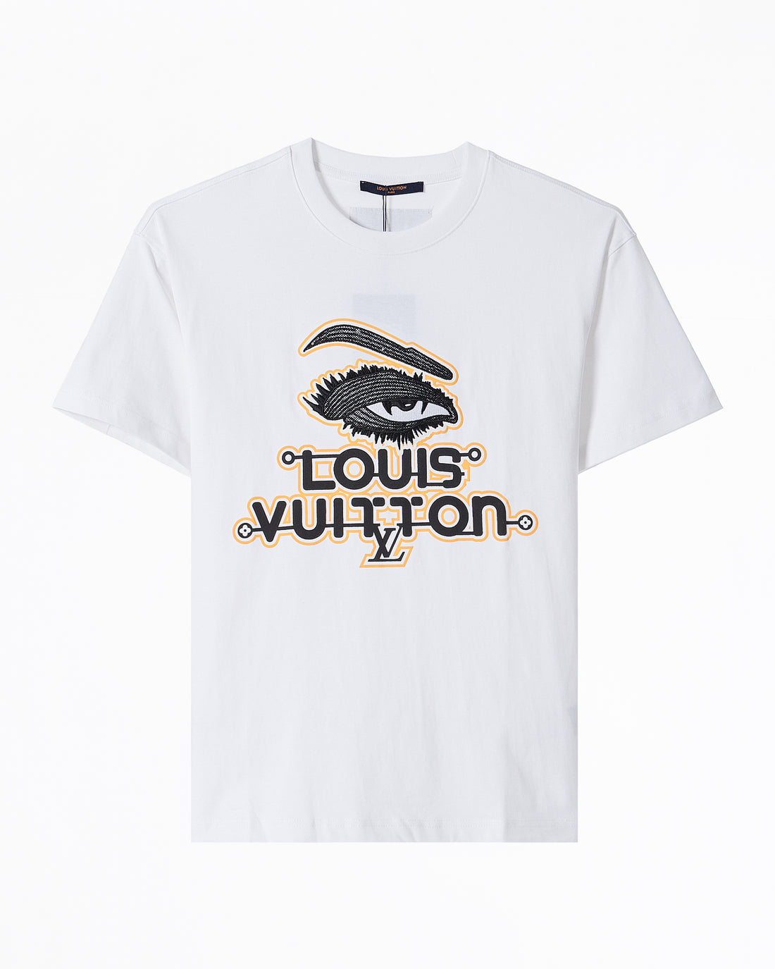 LV Eye Embroidered Men White T-Shirt 55.90