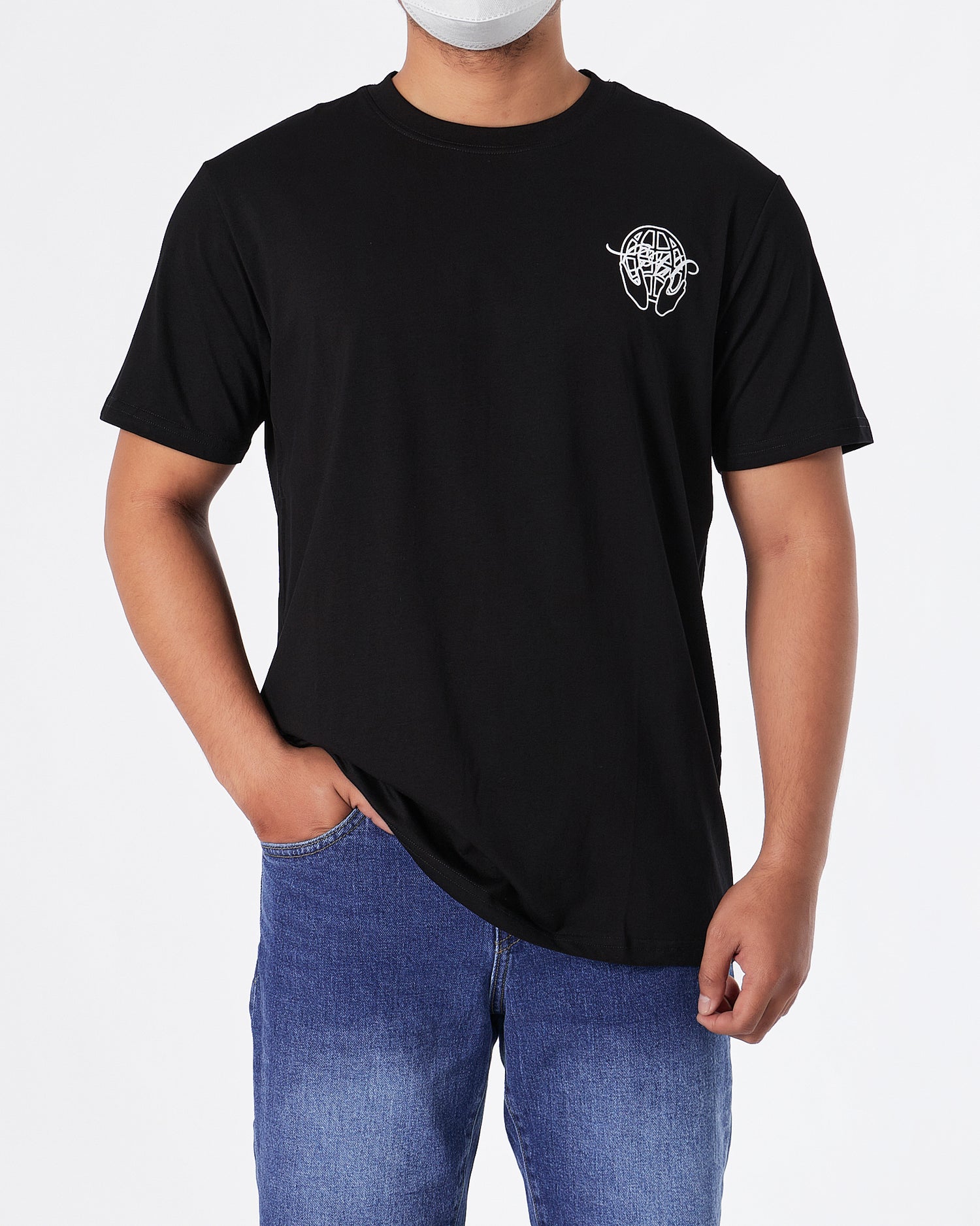 OW Cross Arrow Back Printed Men Black T-Shirt 20.90
