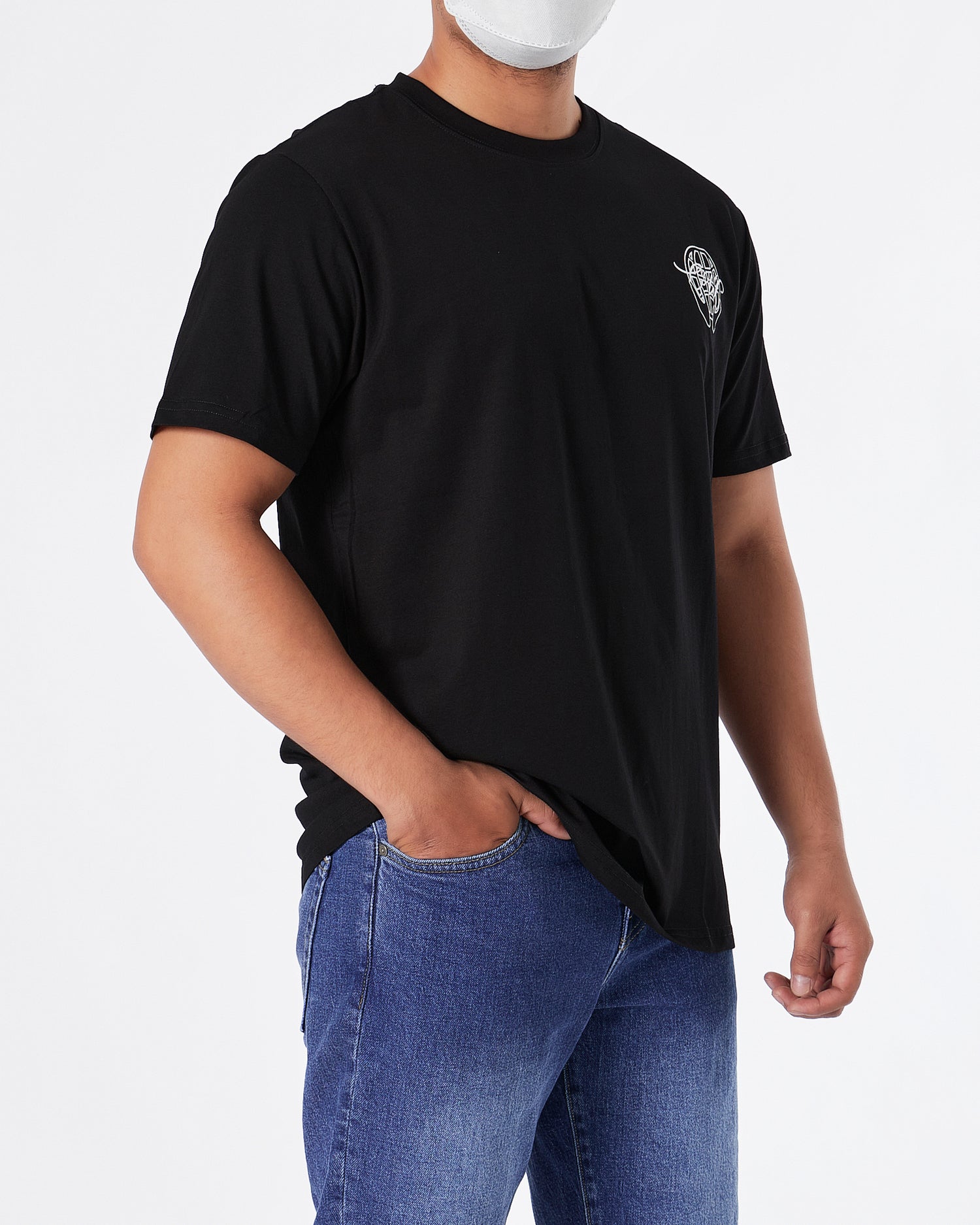 OW Cross Arrow Back Printed Men Black T-Shirt 20.90