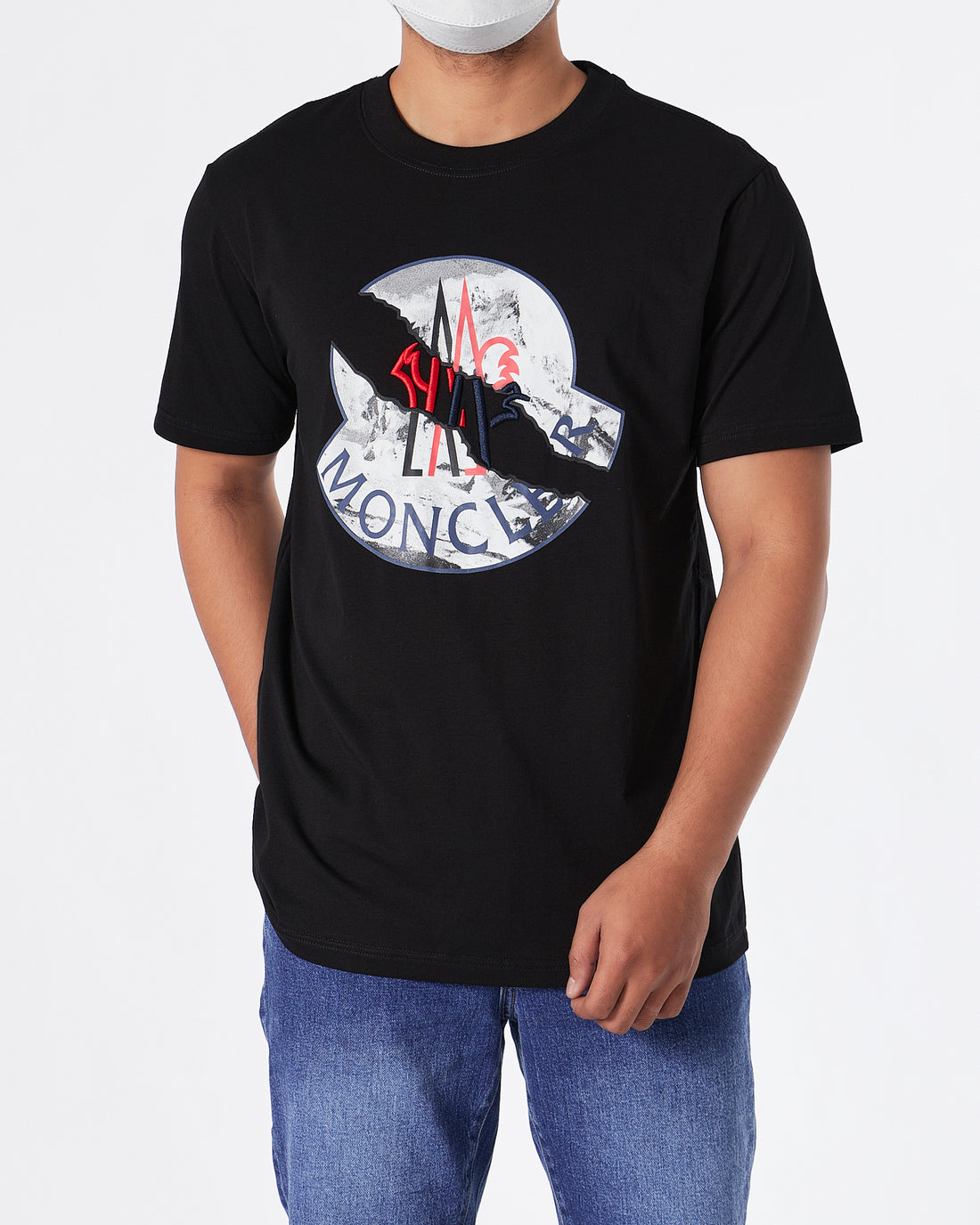 MON Round Logo Men Black T-Shirt 23.90