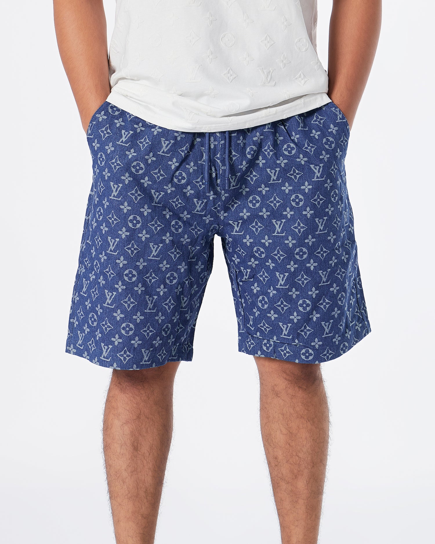 Louis Vuitton Mens Shorts 2023 Ss, Blue, XL