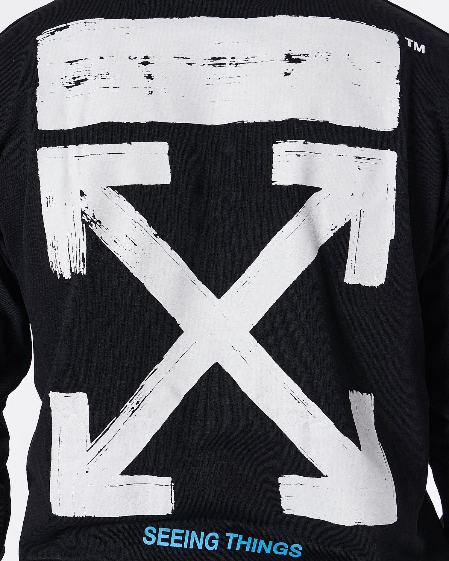OW Cross Arrow Back Printed Men Black Sweater 29.90