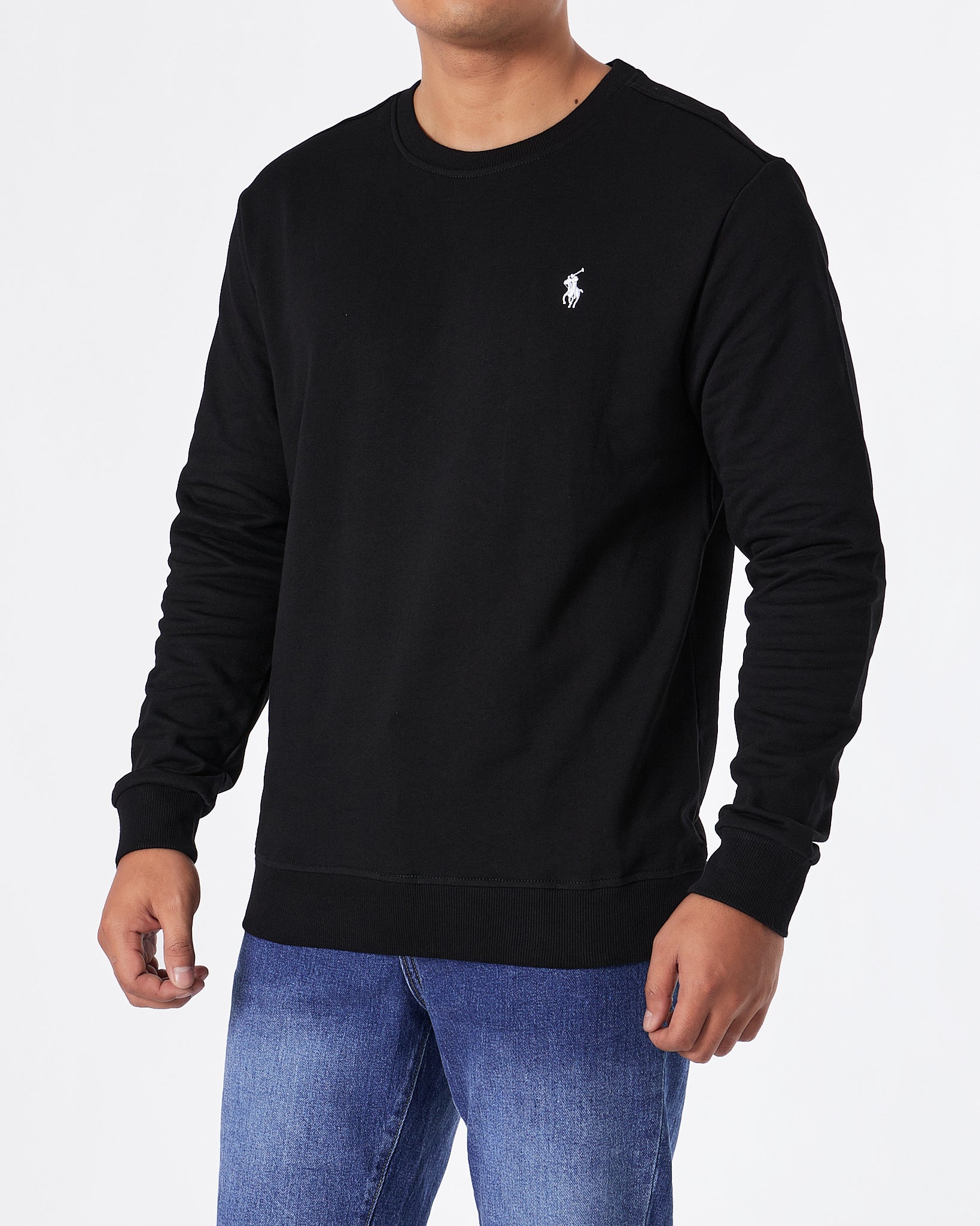 Plain black shop sweater mens