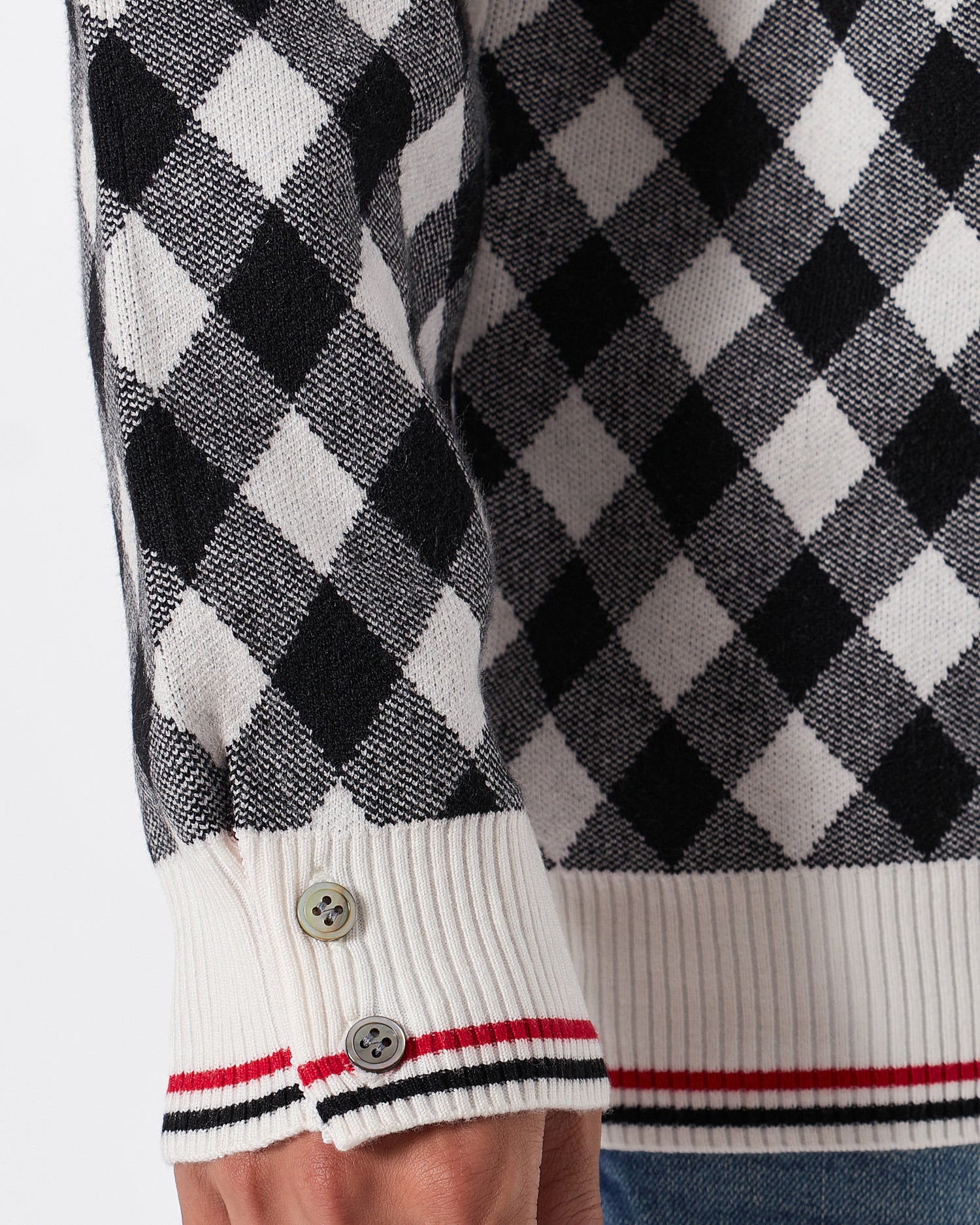 TB Gingham Checked Men Soft Knit Sweater 72.90