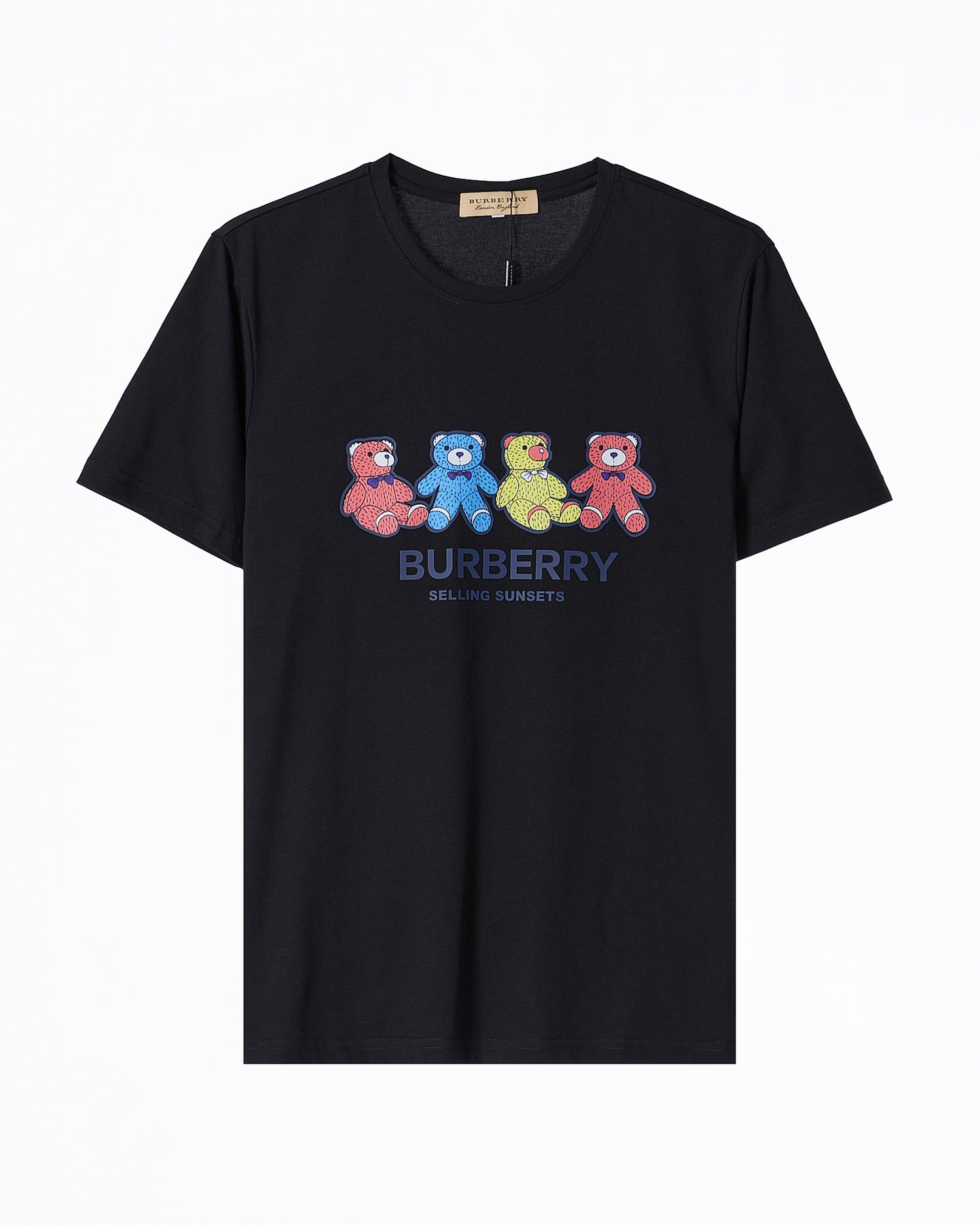 BUR Teddy Bear Printed Men Black T-Shirt 49.90