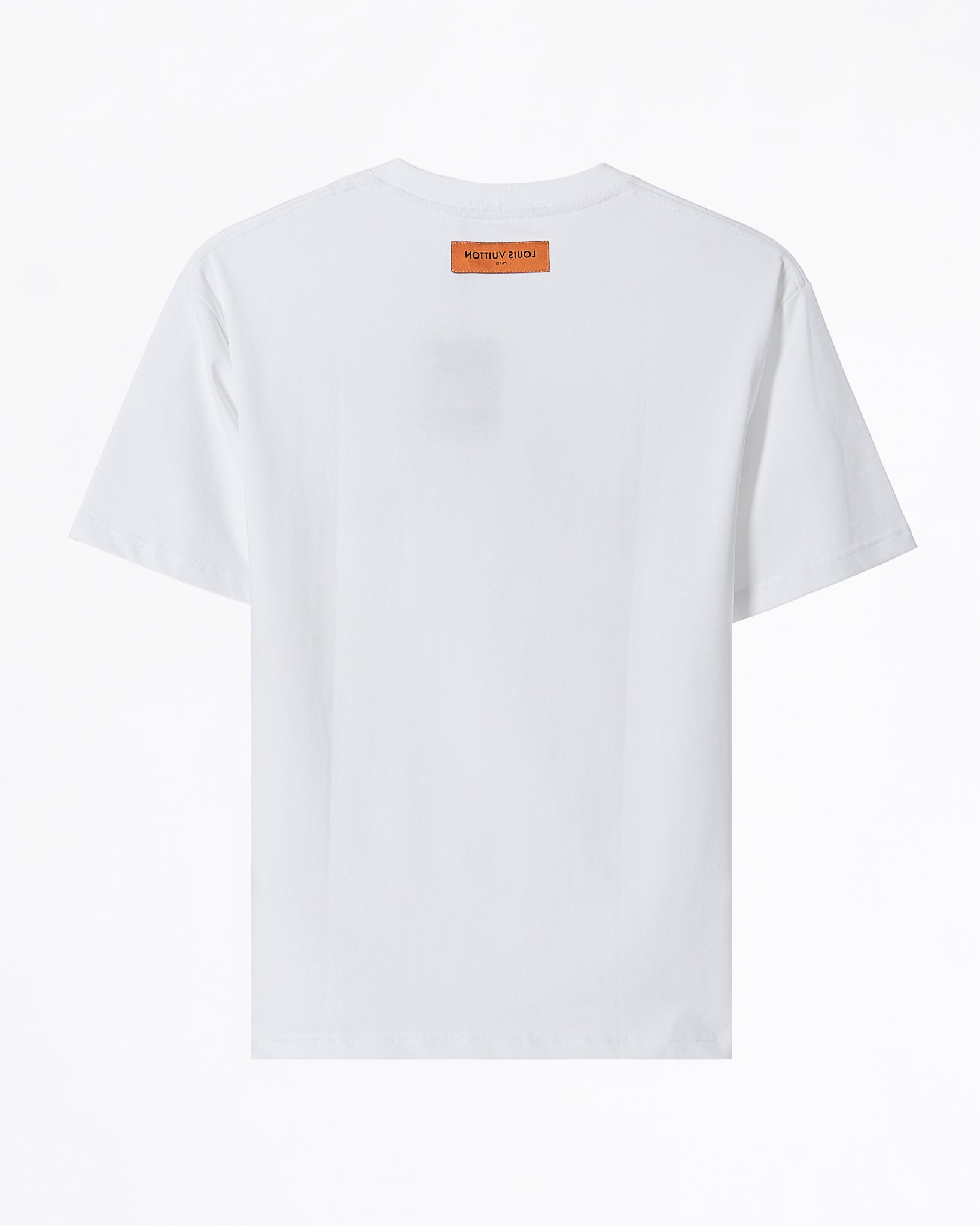 LV Logo Ptinted Over Size Men White T-Shirt 52.90