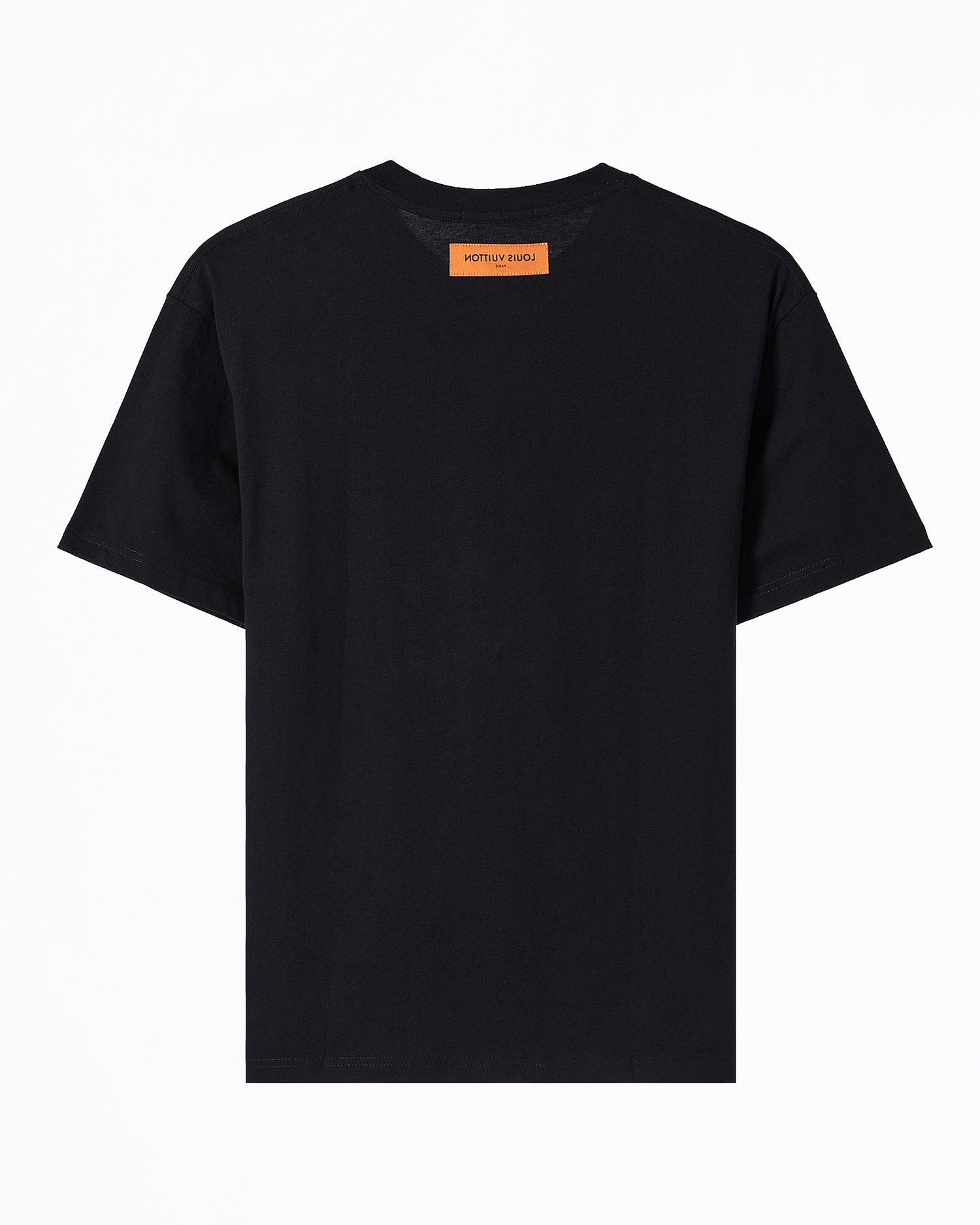 LV Logo Ptinted Over Size Men Black T-Shirt 52.90