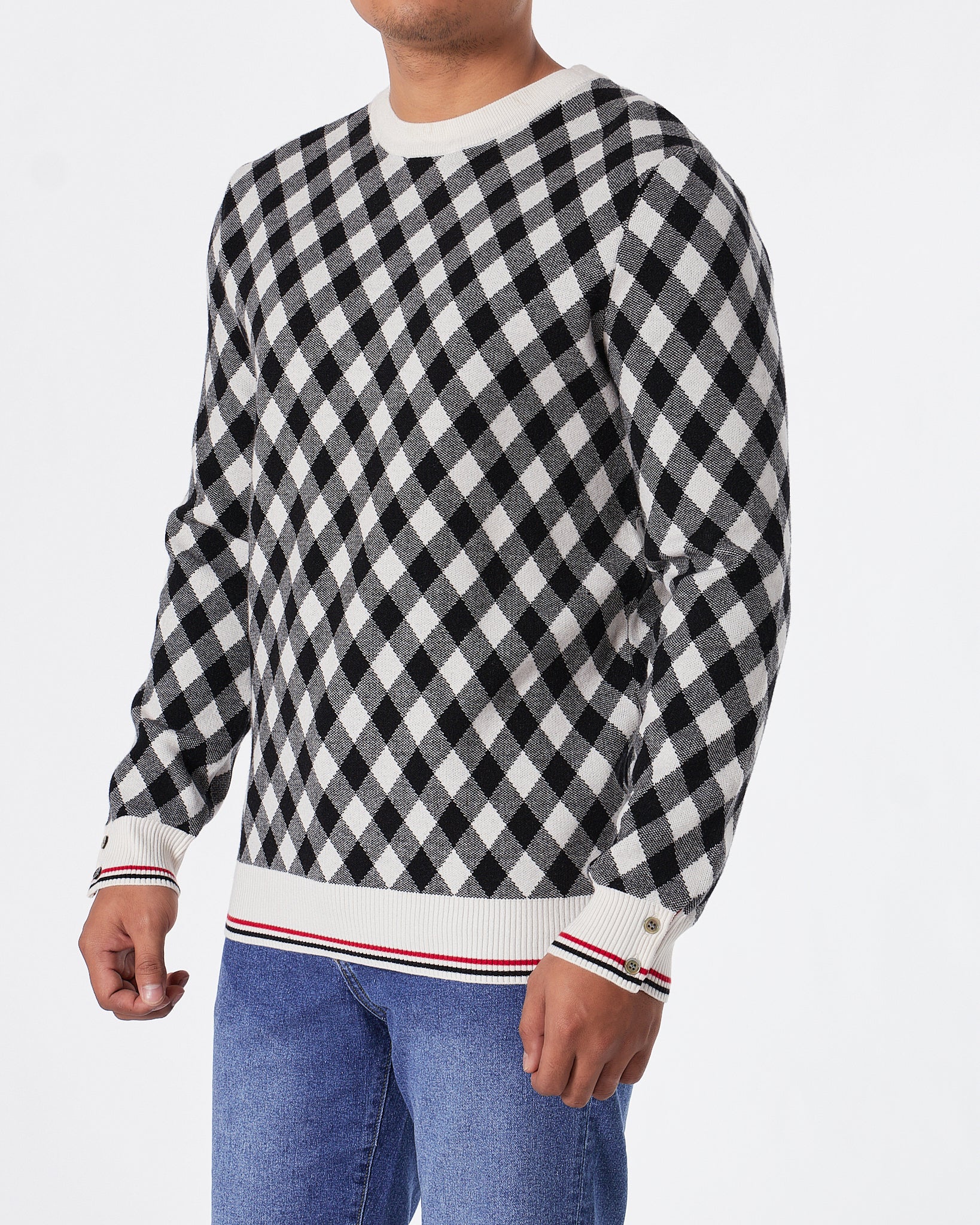 Checkered jumper outlet mens