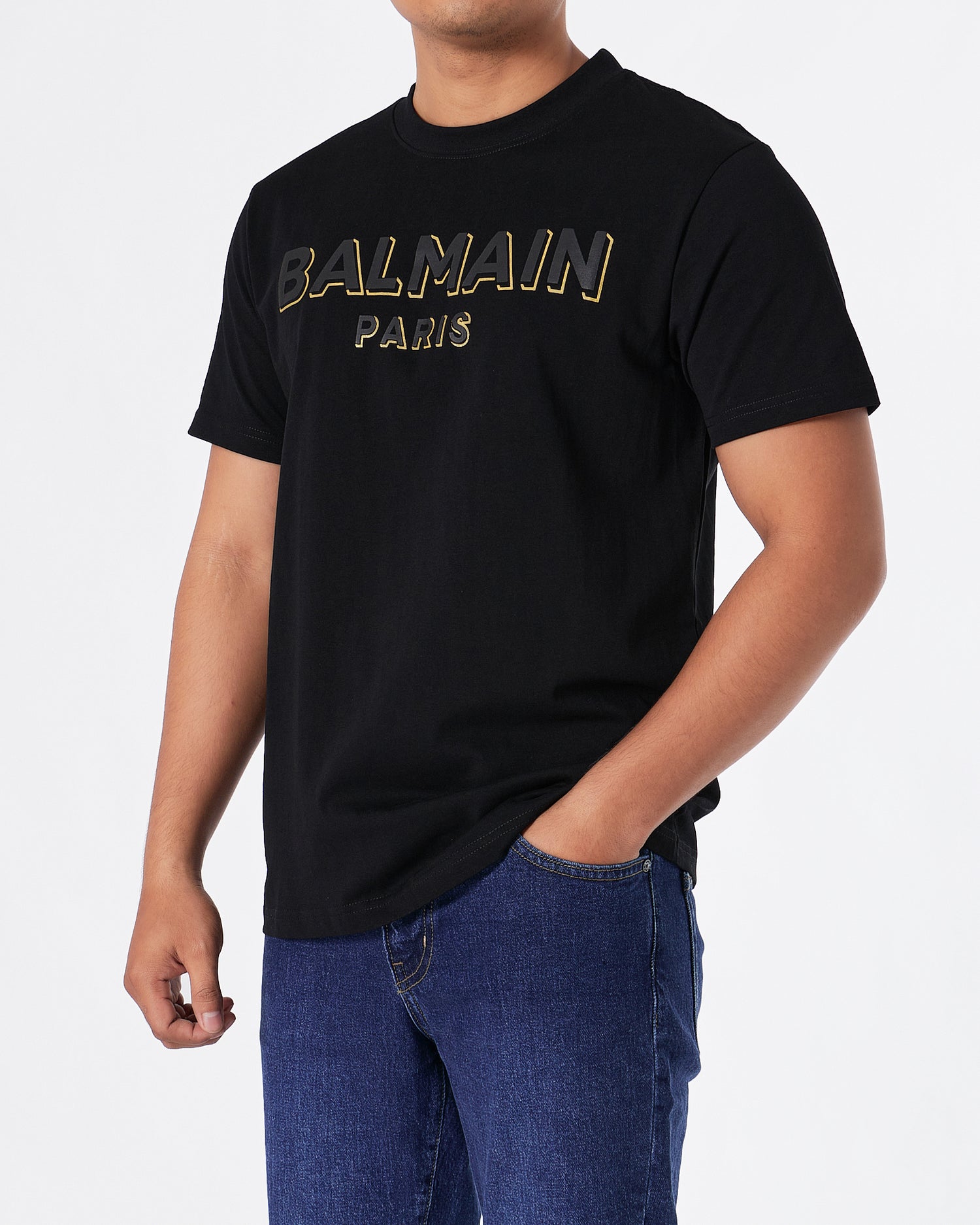 BAM Paris Logo Printed Men Black T-Shirt 22.50