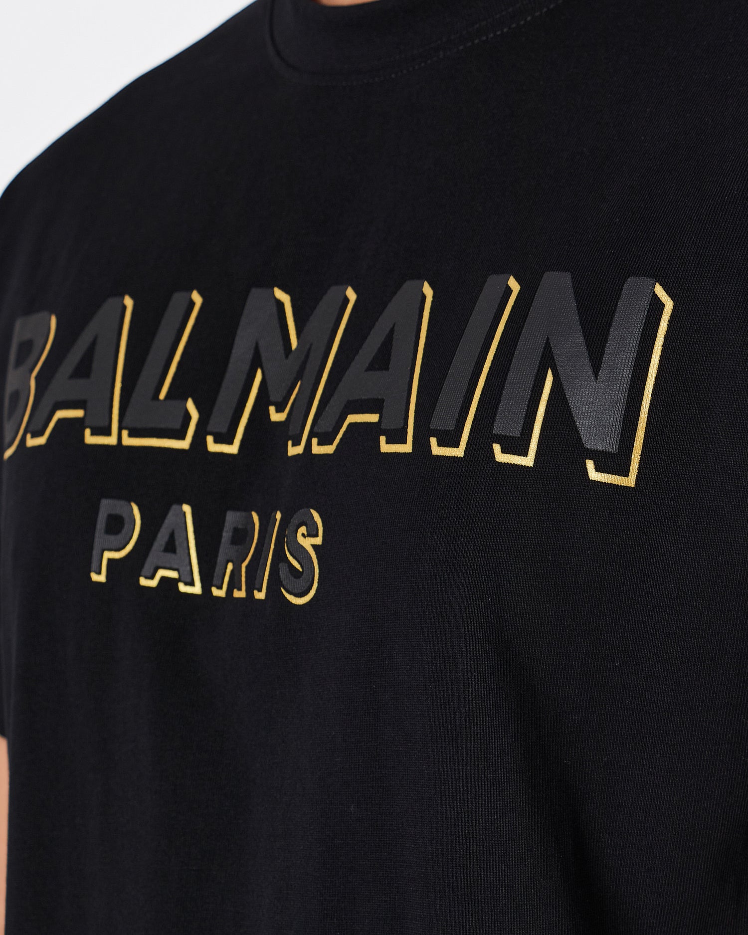 BAM Paris Logo Printed Men Black T-Shirt 22.50