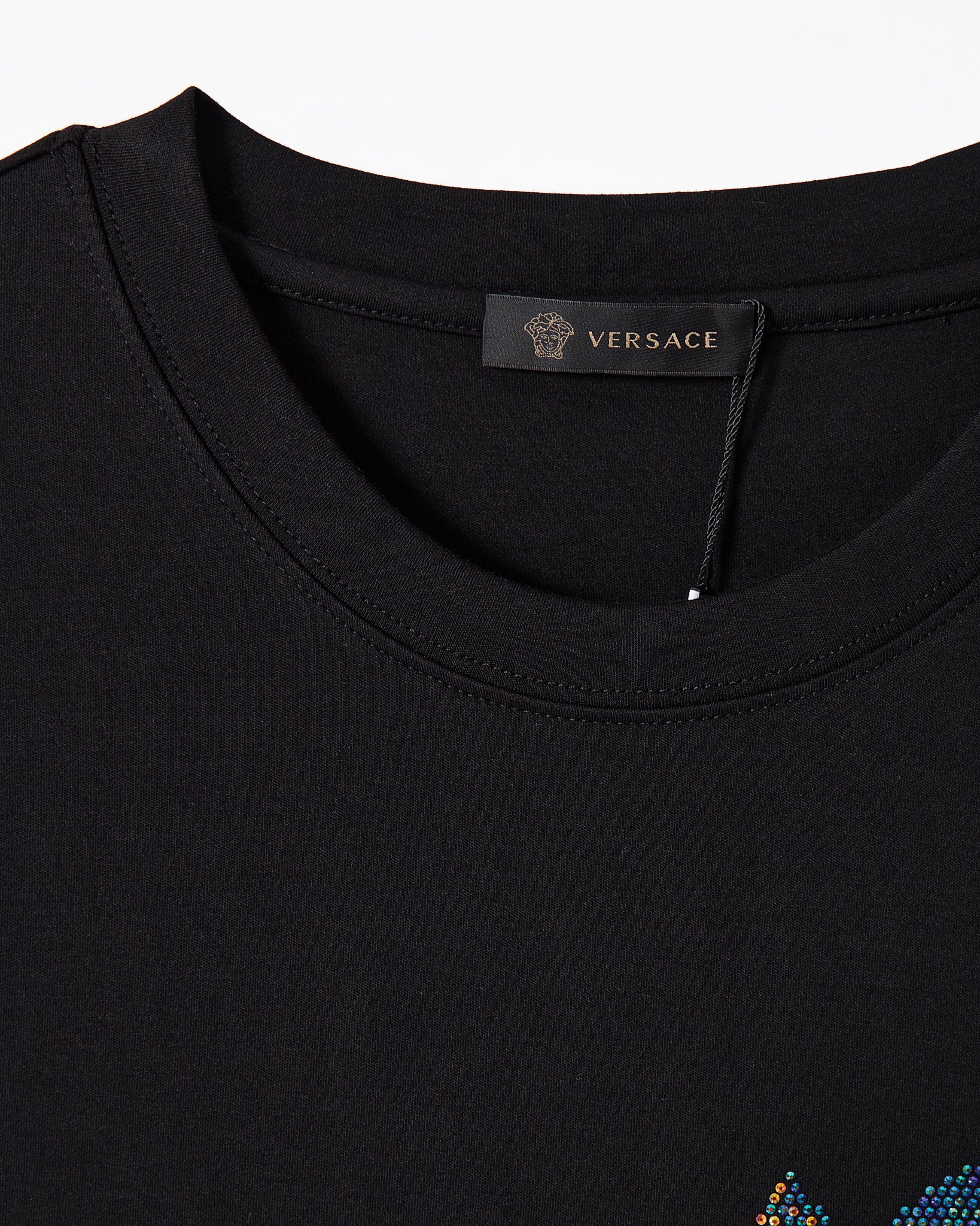 VER Rhinestone Medusa Printed Men Black T-Shirt 68.90