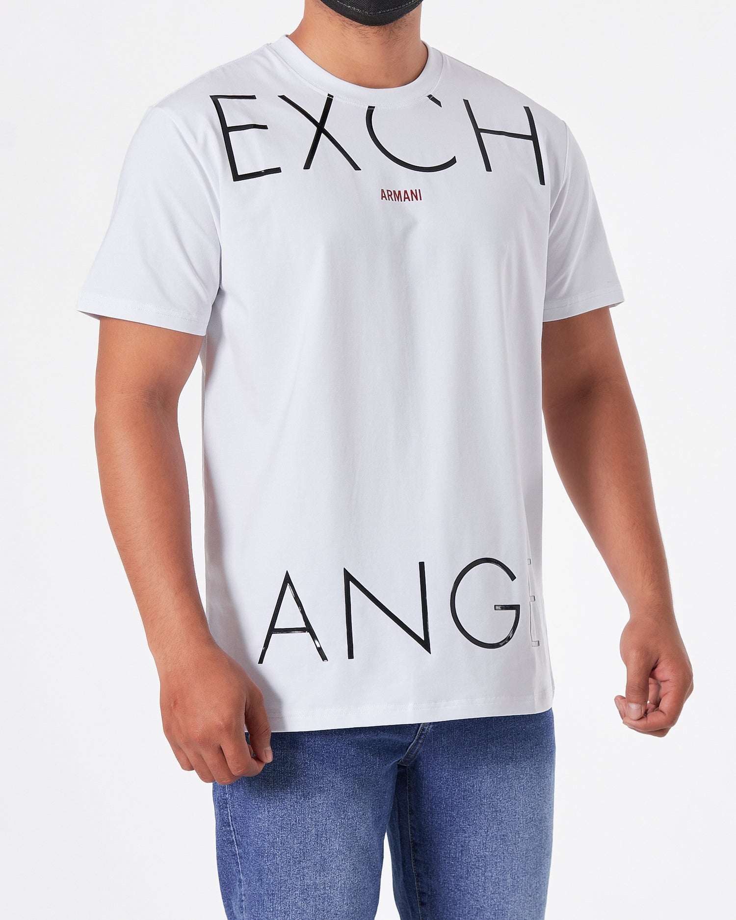 ARM Exchange Logo Printed Men White T-Shirt 15.90