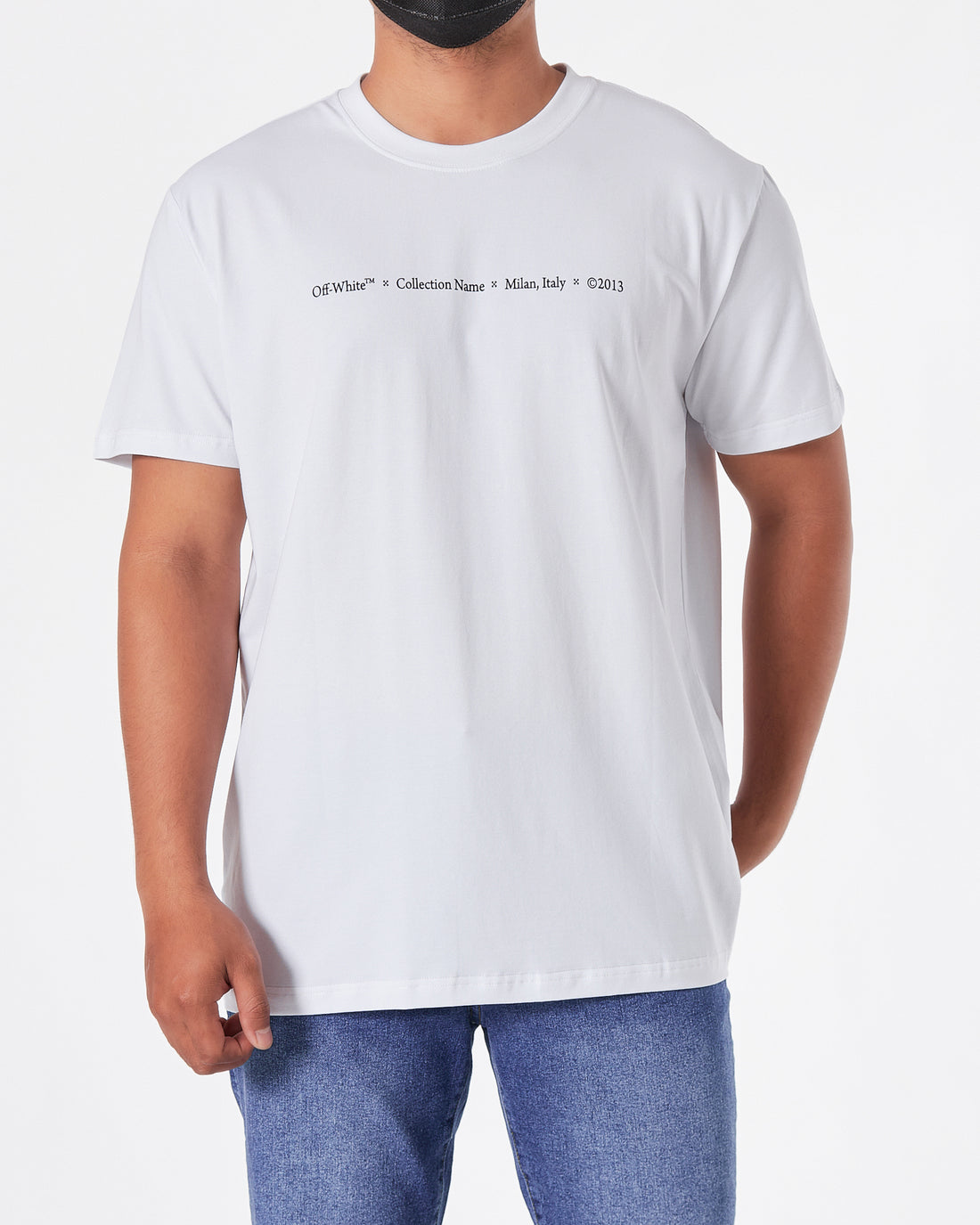 OW Arrow Tree Painting Men White T-Shirt 17.90