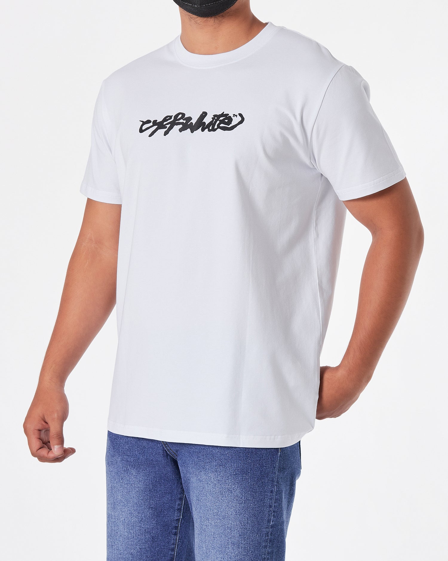 OW Arrow Back Printed Men White T-Shirt 17.90