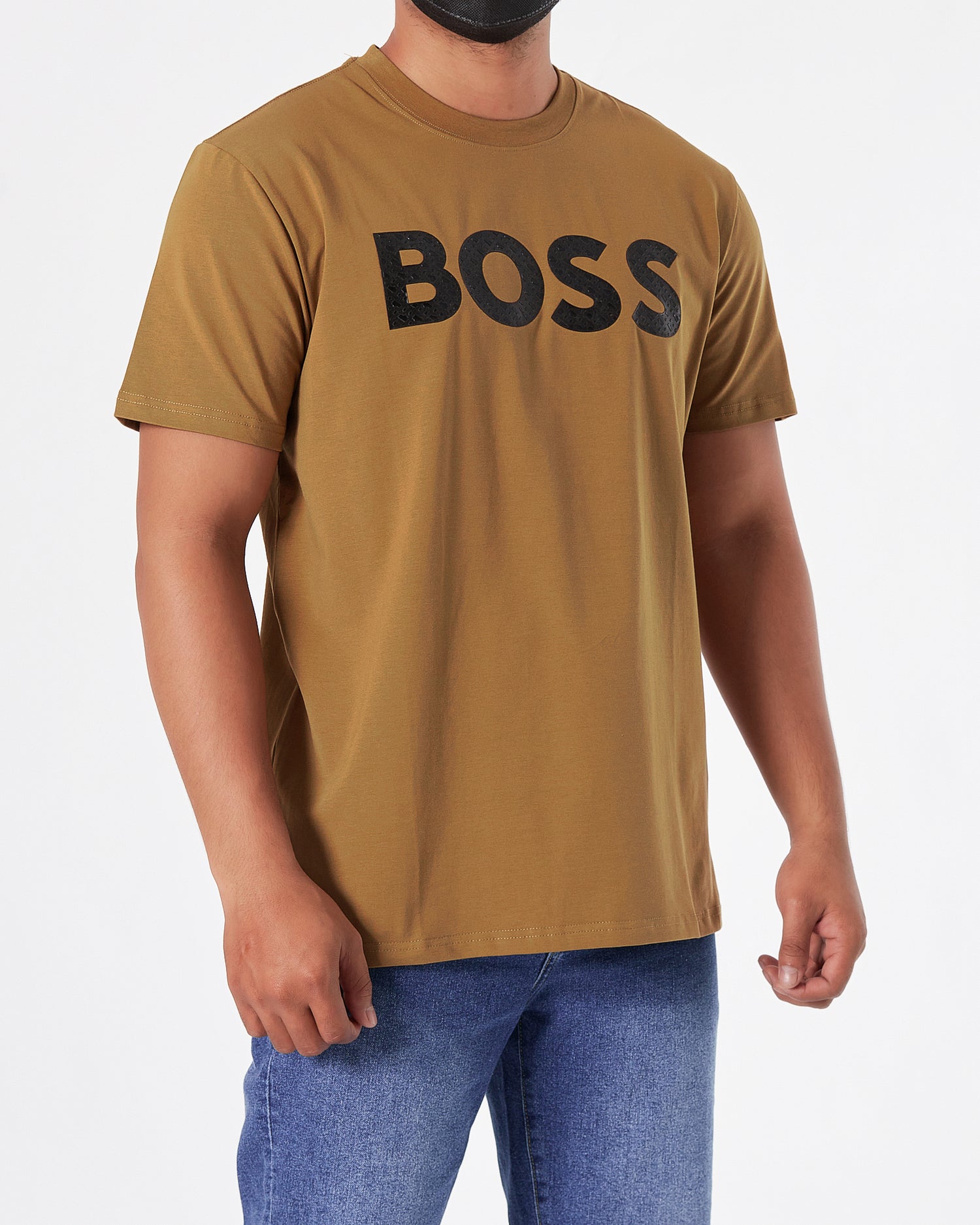 HUG Logo Printed Men Brown T-Shirt 16.90