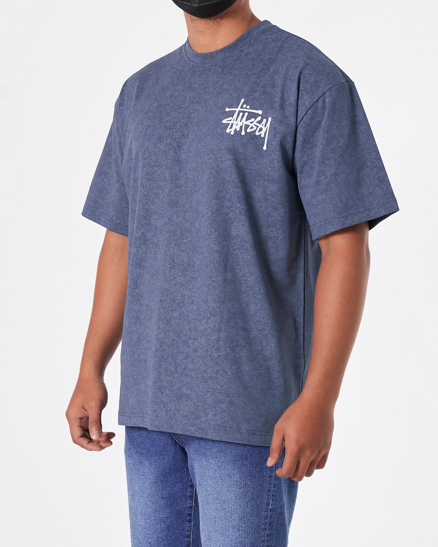 STU Back Logo Printed Men Blue T-Shirt 20.90