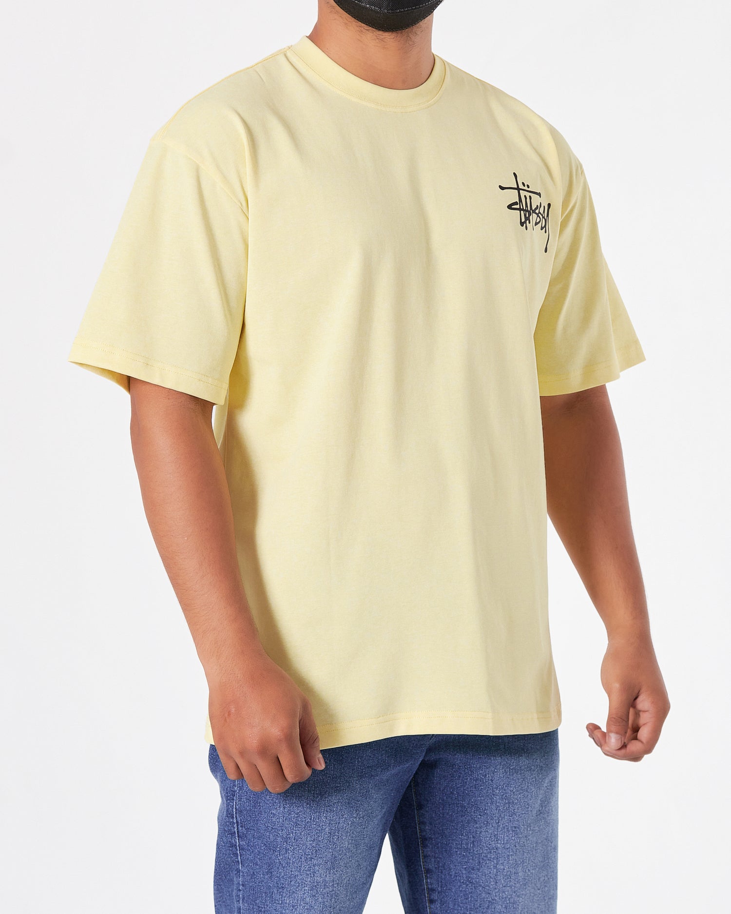 STU Back Logo Printed Men Yellow T-Shirt 20.90