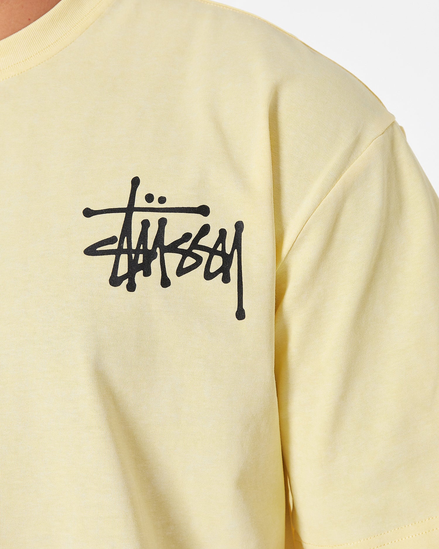 STU Back Logo Printed Men Yellow T-Shirt 20.90