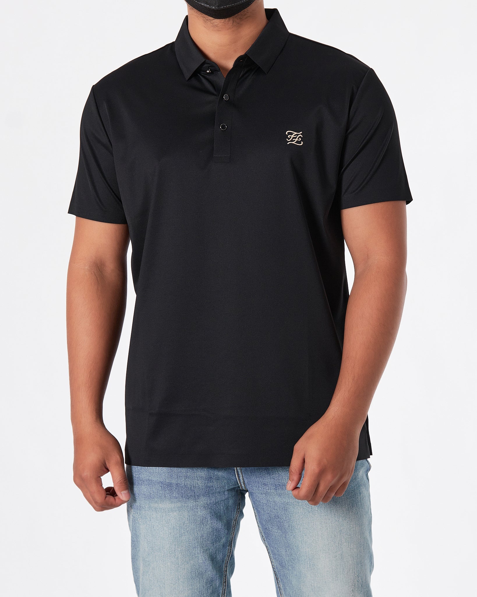 FEN Embroidered Men Black Polo Shirt 59.90