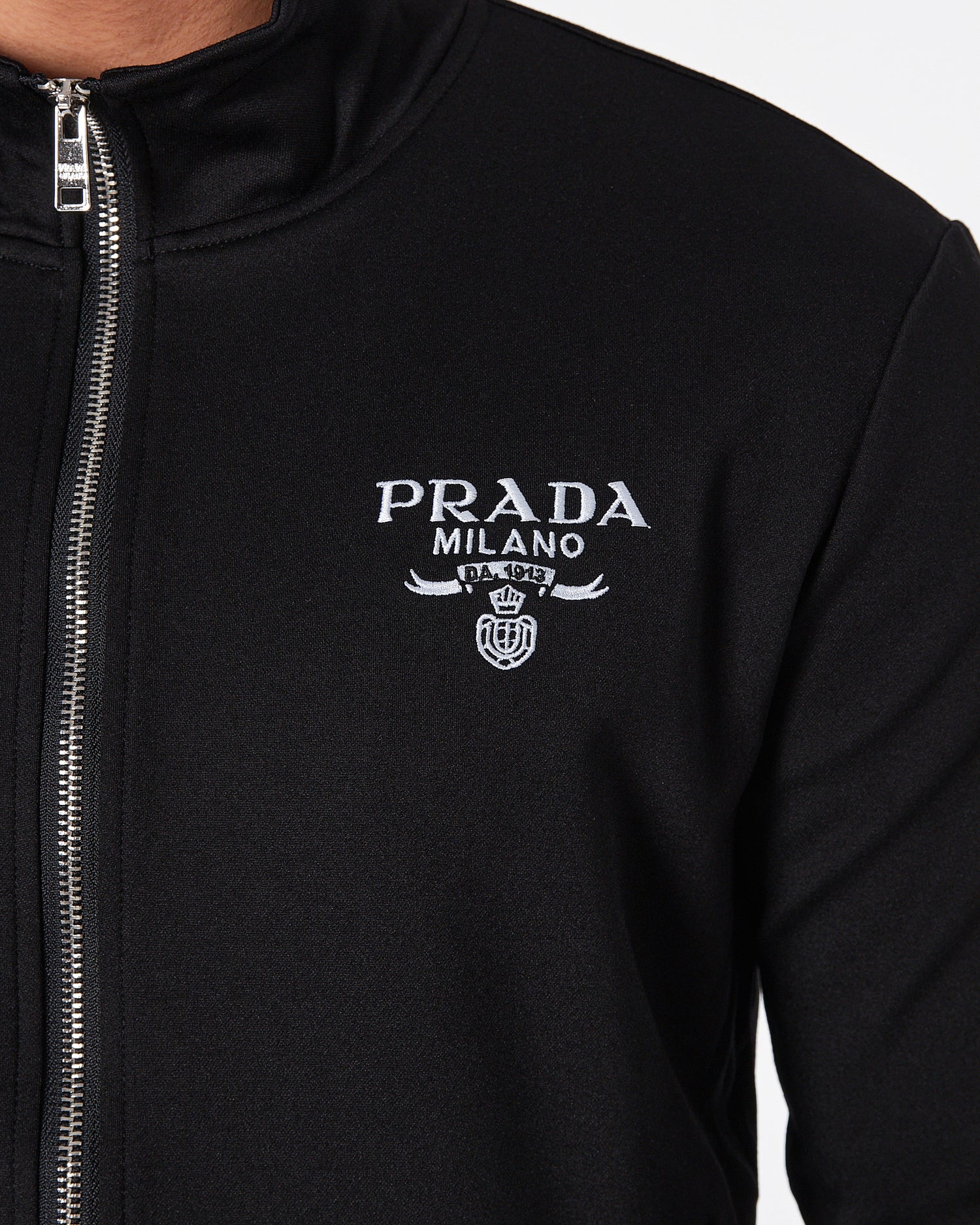 PRA Logo Embroidered Men Black  Jacket 55.90