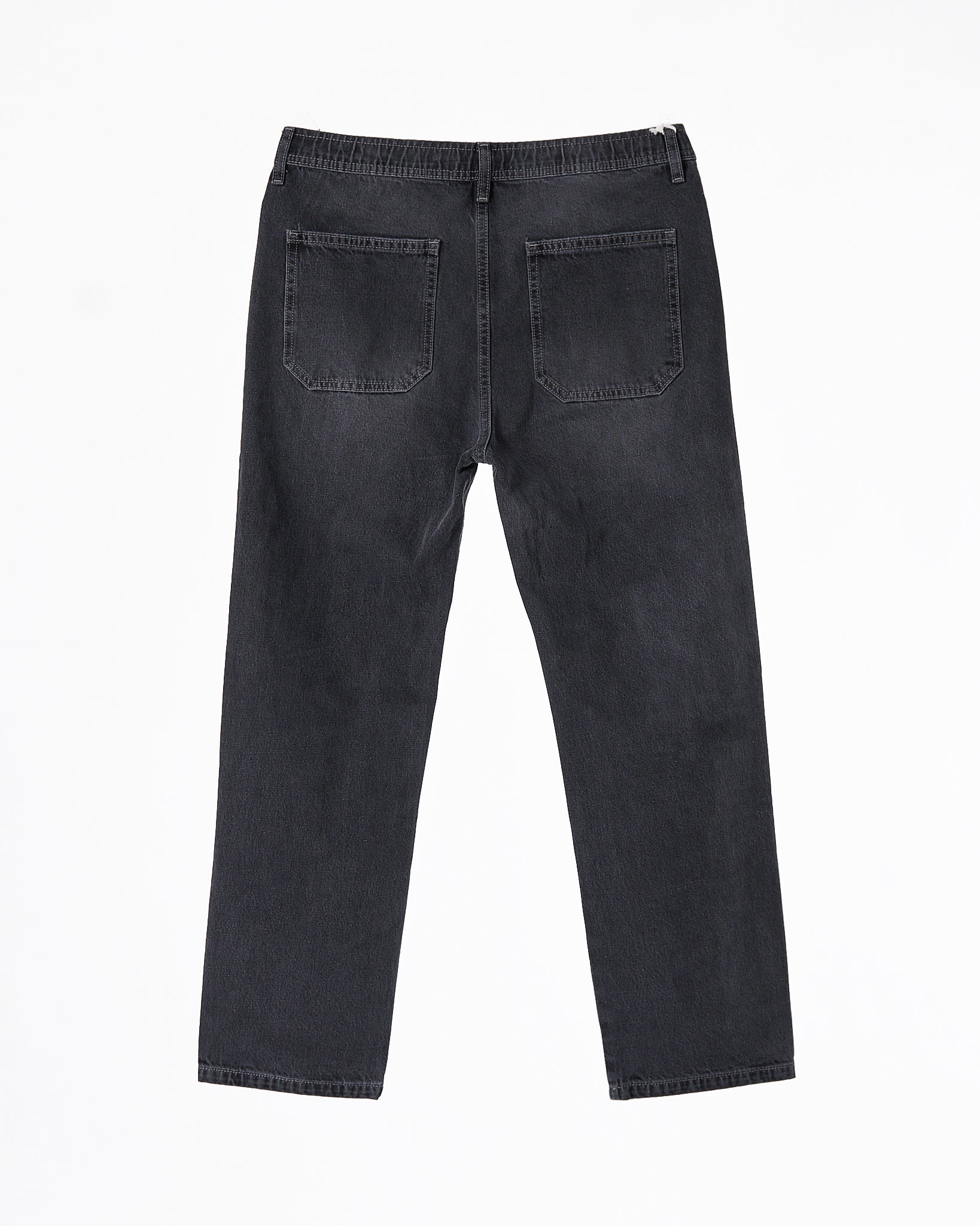 ZAR Elastic Waistband  Straight Fit Men Dark Grey Jeans 22.90