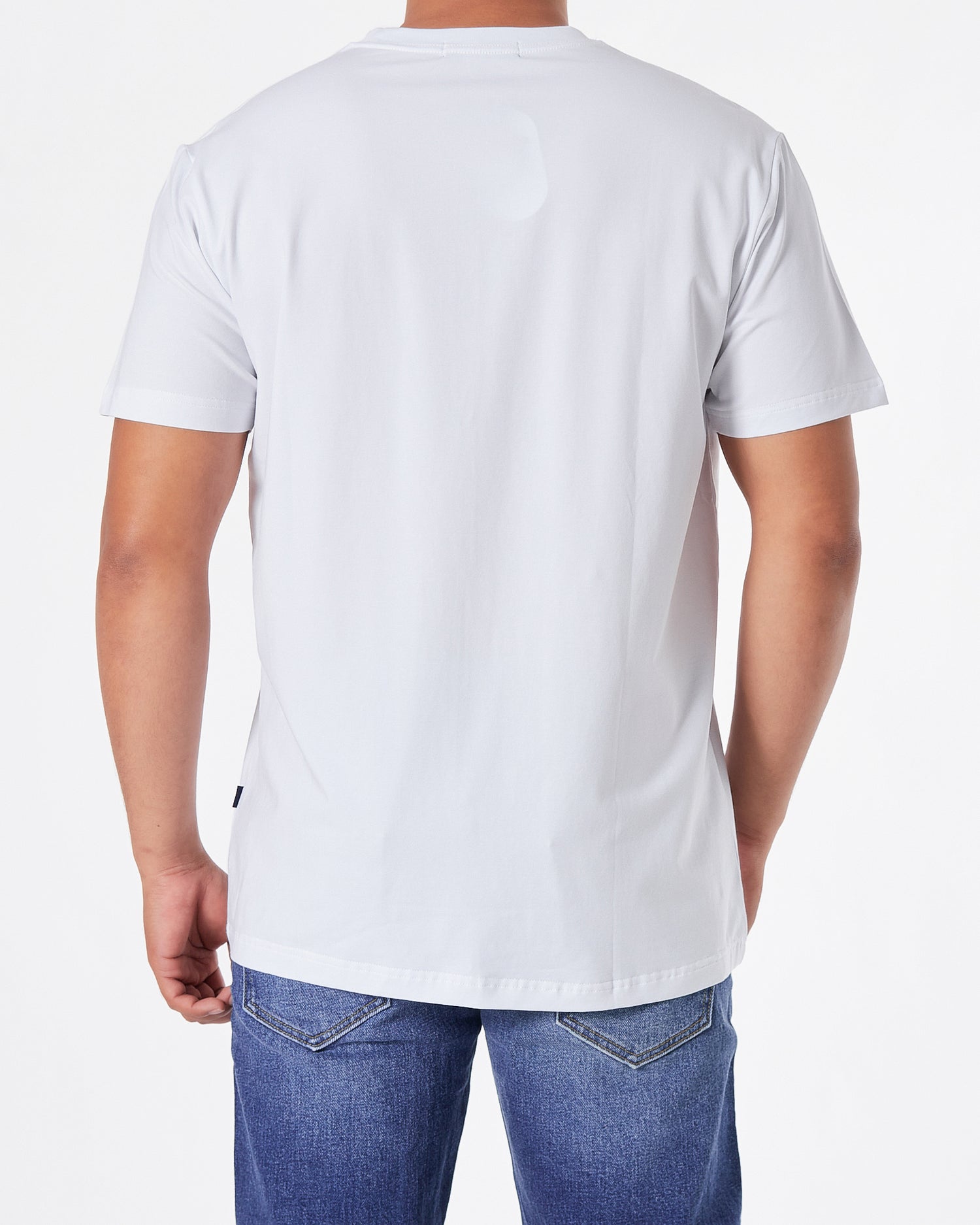 MAL Cartoon Embroidered Men White  T-Shirt 16.90