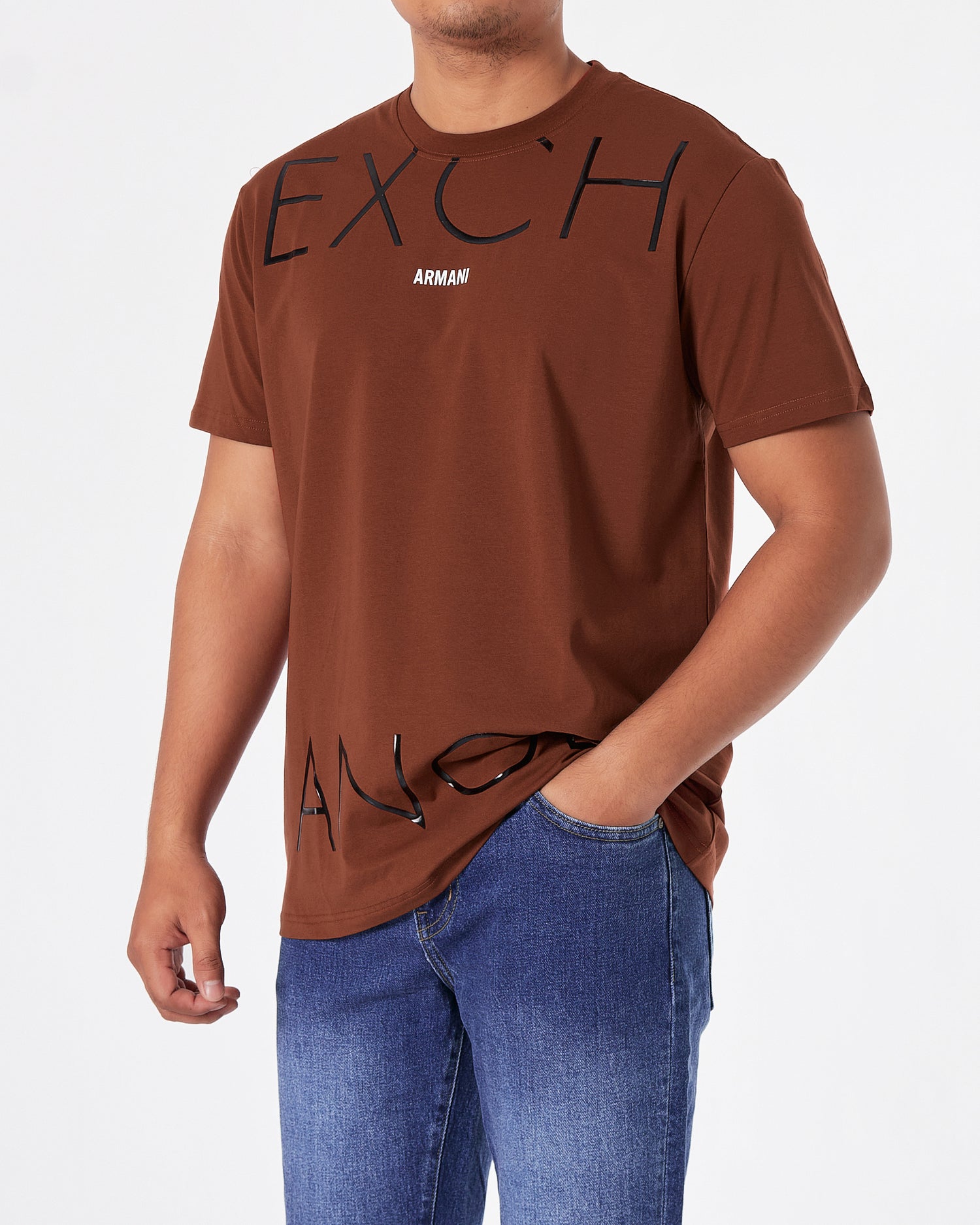ARM Exchange Logo Printed Men Red T-Shirt 15.90
