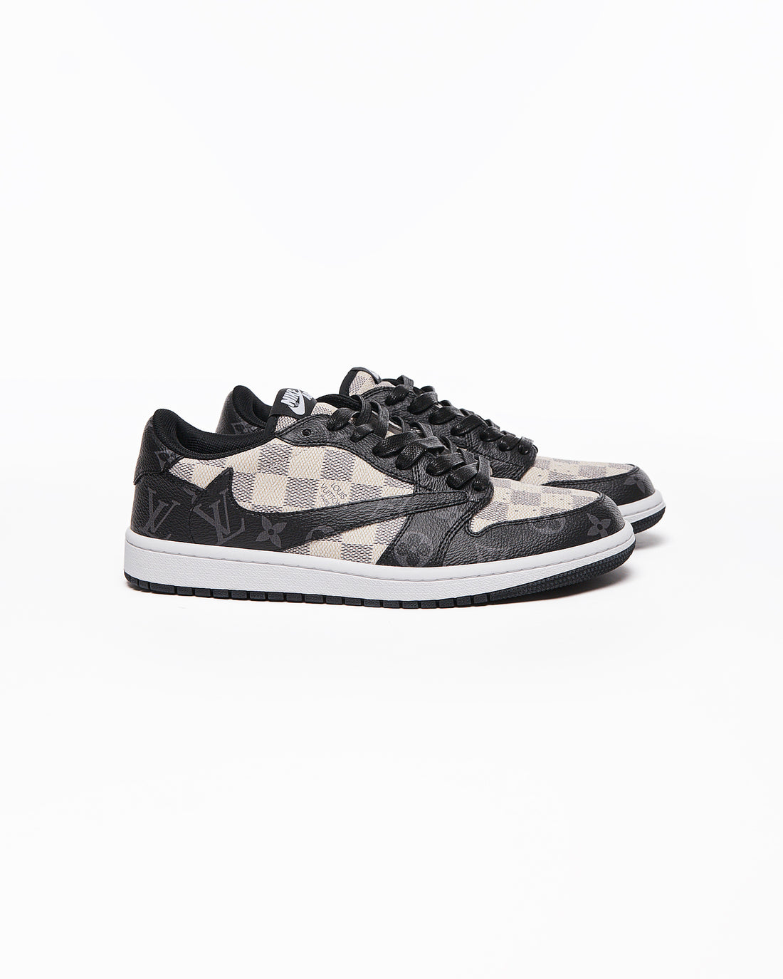 LV x NIK Checked Black Trainers Shoes 140.90
