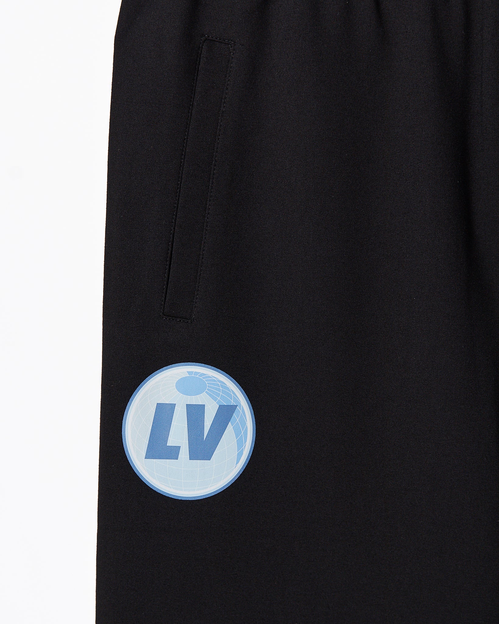LV Cloudy Logo Printed Black Joggers 68.90