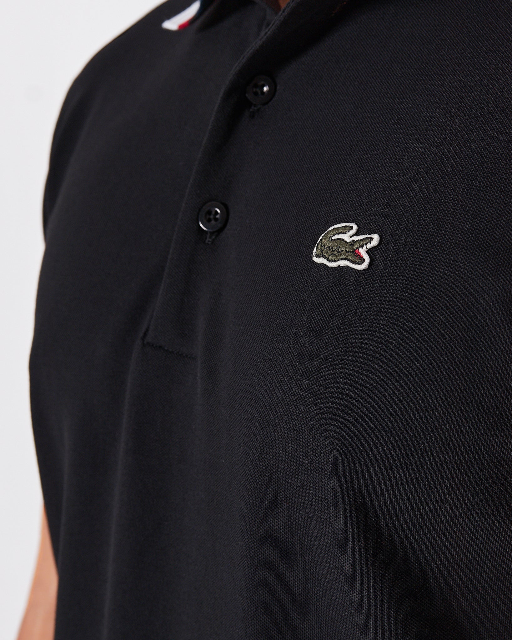 LAC Striped Collar Men Black Polo Shirt 23.90