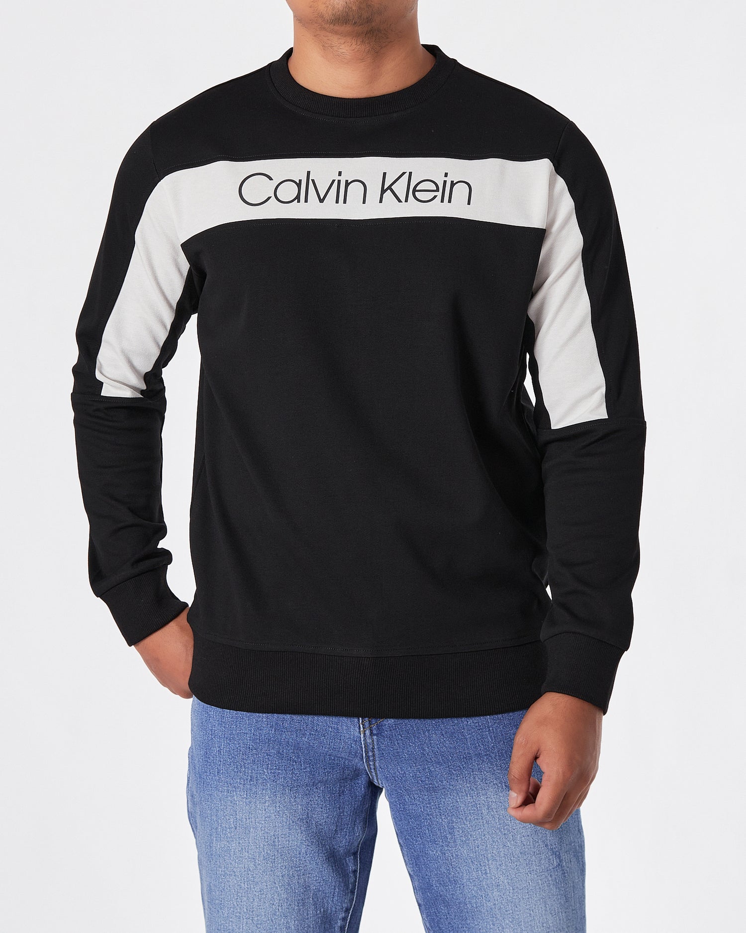 CK Color Block Men Black Sweater 25.90