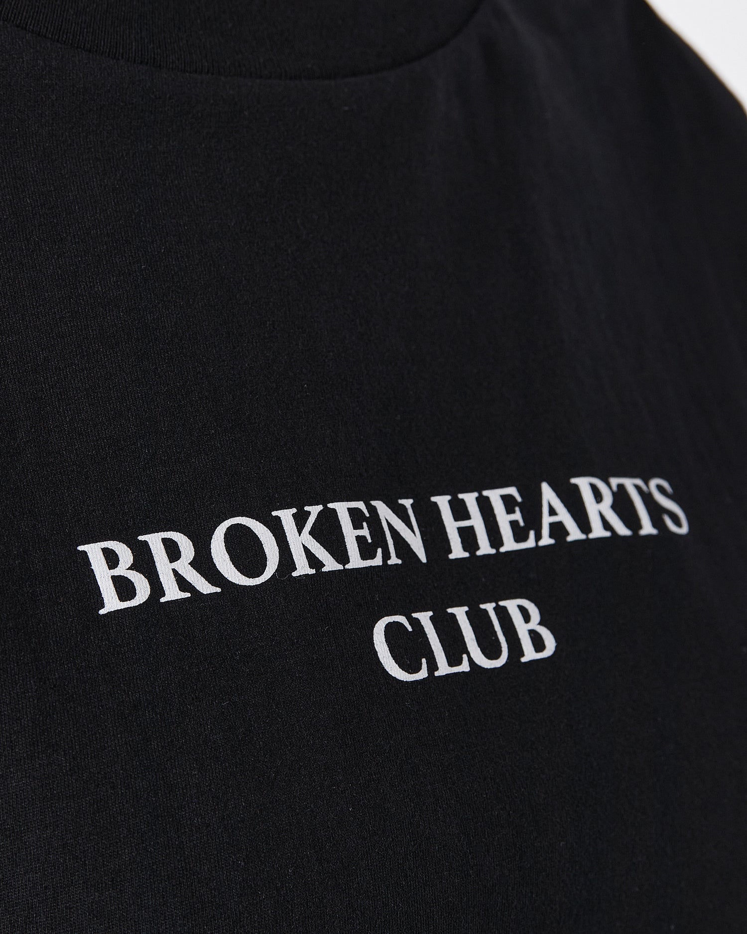 Broken Heart Club Lady Black T-Shirt Crop Top 9.90
