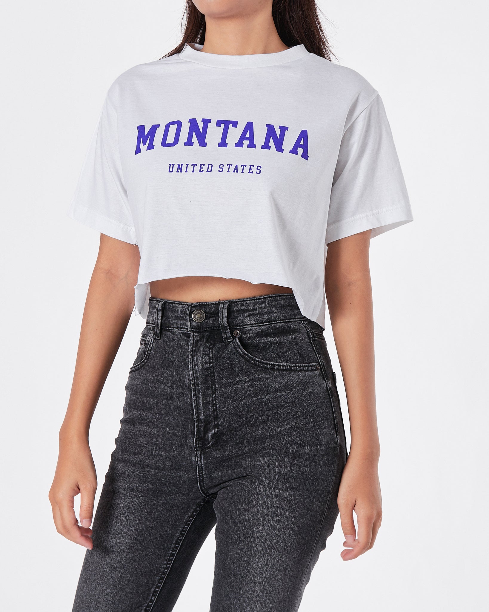 Motana Lady White T-Shirt Crop Top 9.90