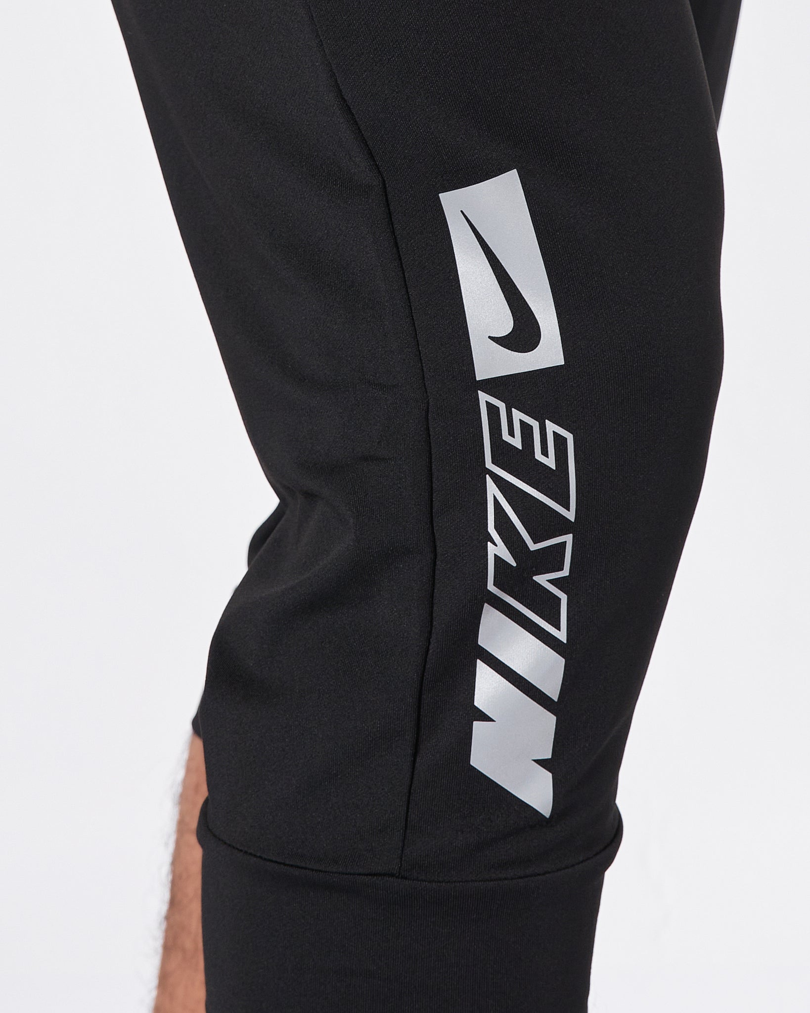 NIK Logo Printed Mid Length Men Black Track Pants 15.90