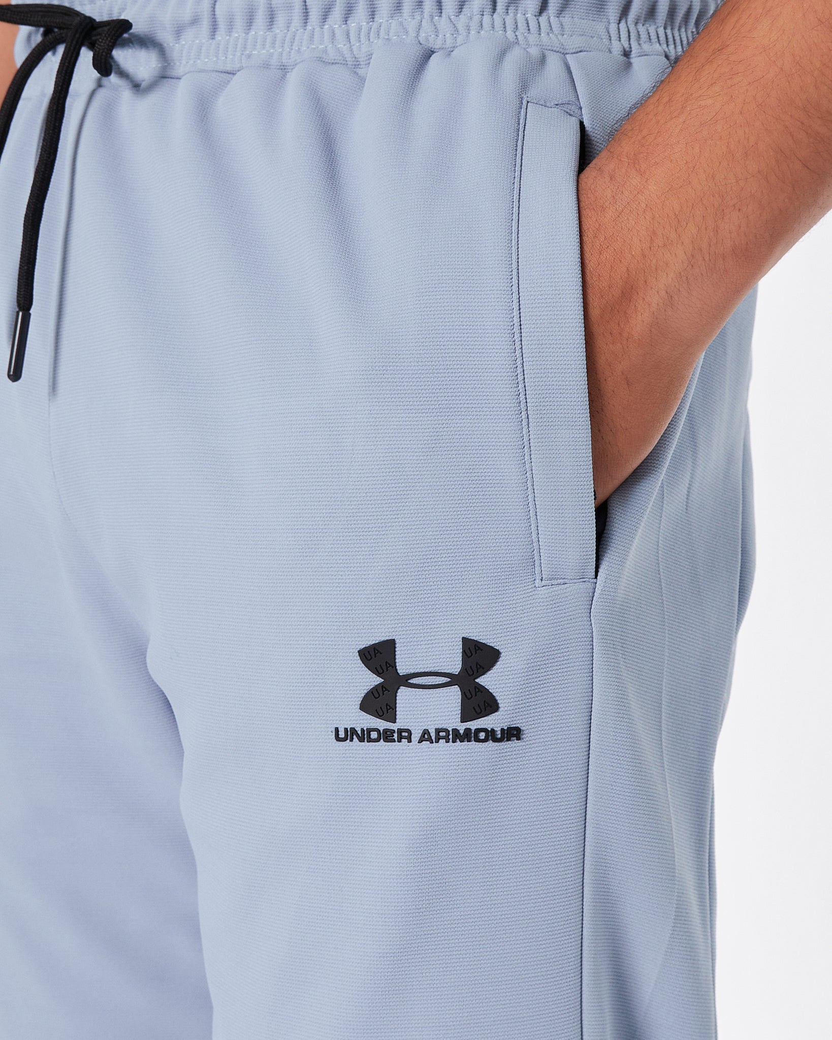 UA Logo Printed Men Blue Track Pants 17.90