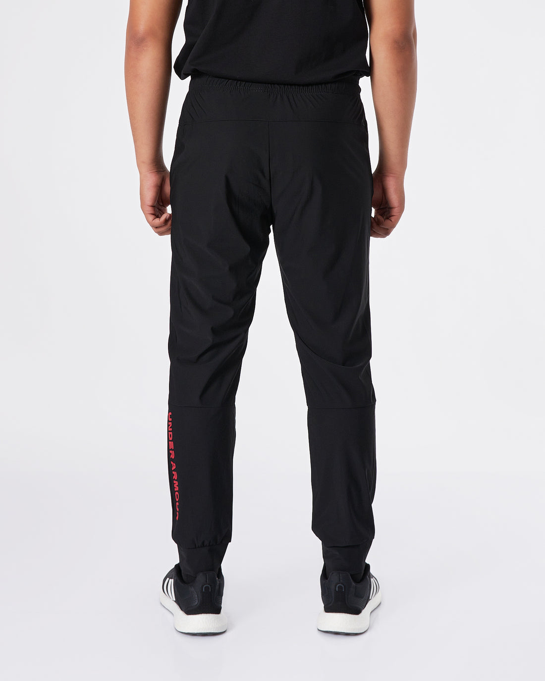 UA Lightweight Logo Printed Men Black Track Pants 17.90